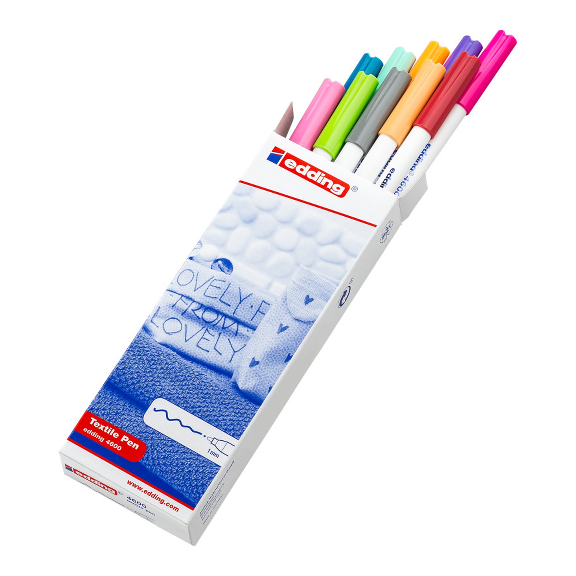 4600 Series Fun Colors Textile Pens, Box of 10