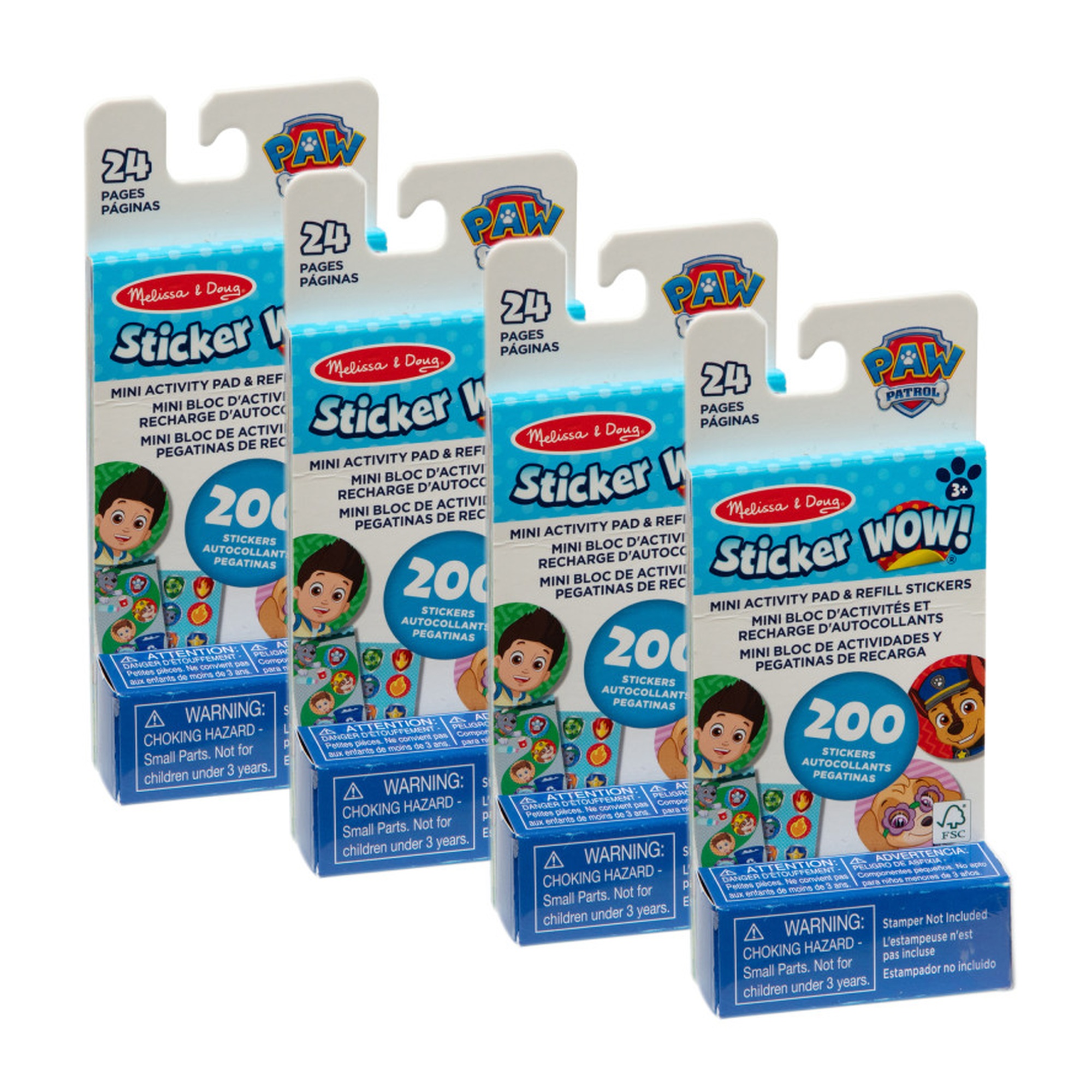 PAW Patrol Sticker Activity Pads, Set of 4