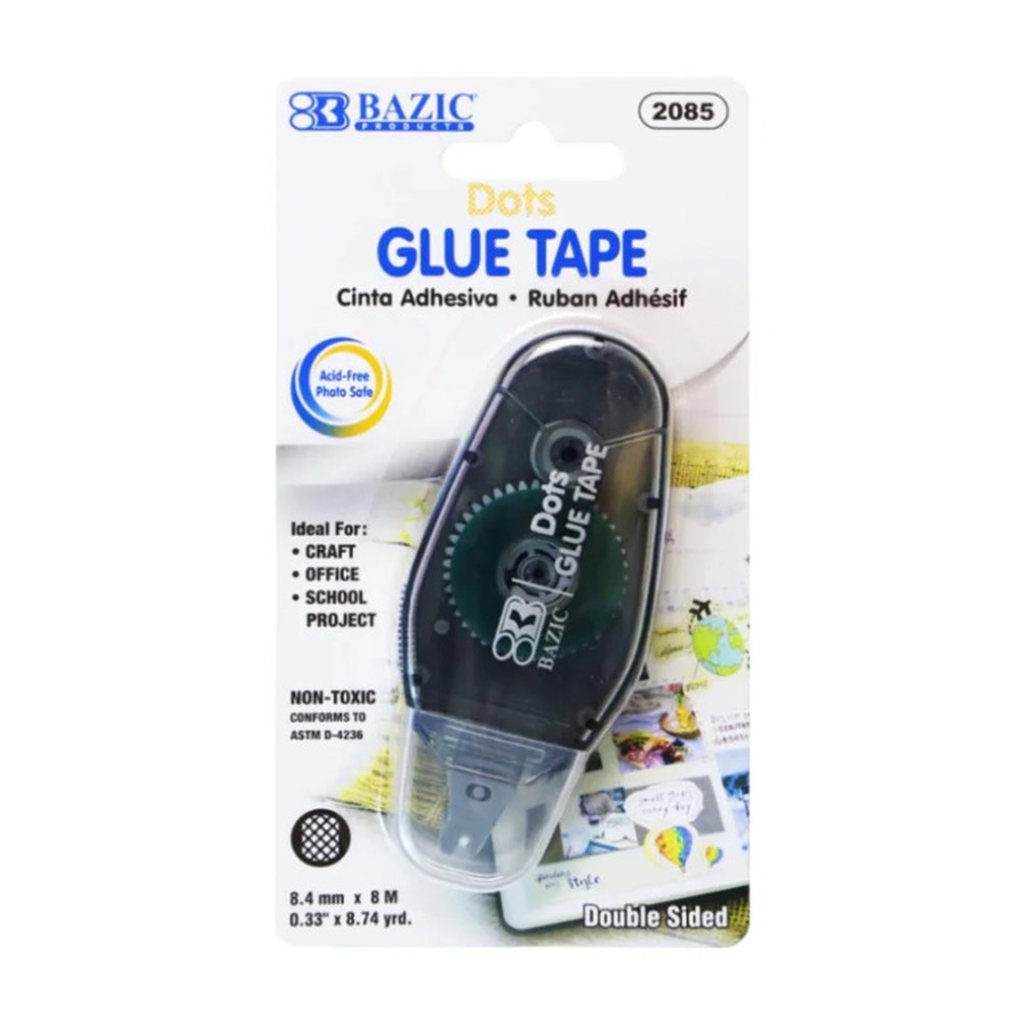 Permanent Dots Glue Tape Runner, 8.4 mm x 8 m
