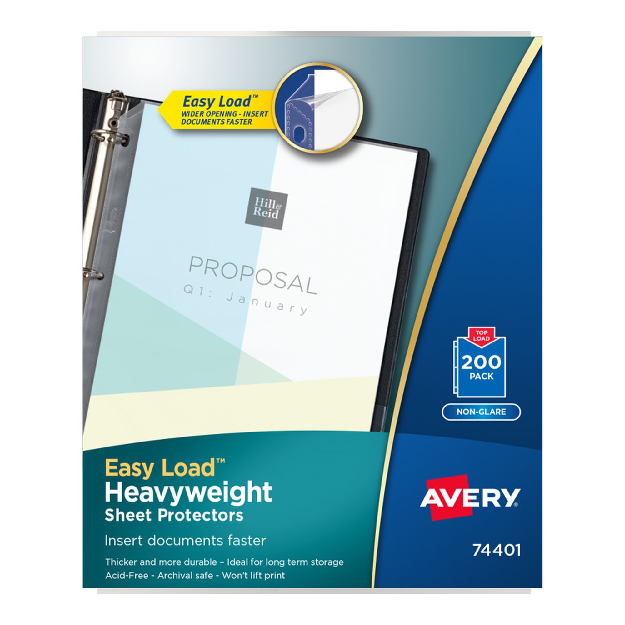 Non-Glare Clear Sheet Protectors, 200-Pack