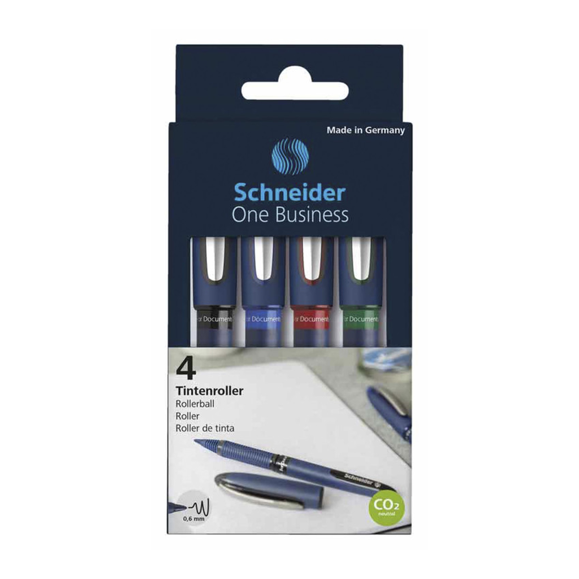 Fine-Point Rollerball Pen Assortment, 4 Pack