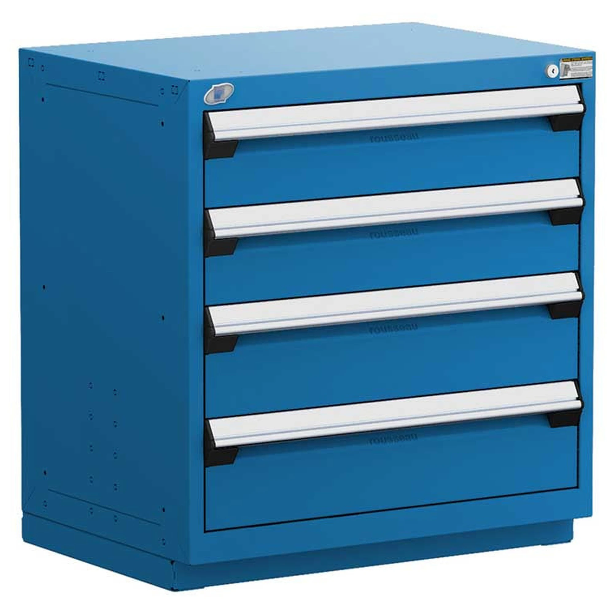 4-Drawer Heavy-Duty Modular Cabinet, 30"W x 27"D x 32"H - With Dividers