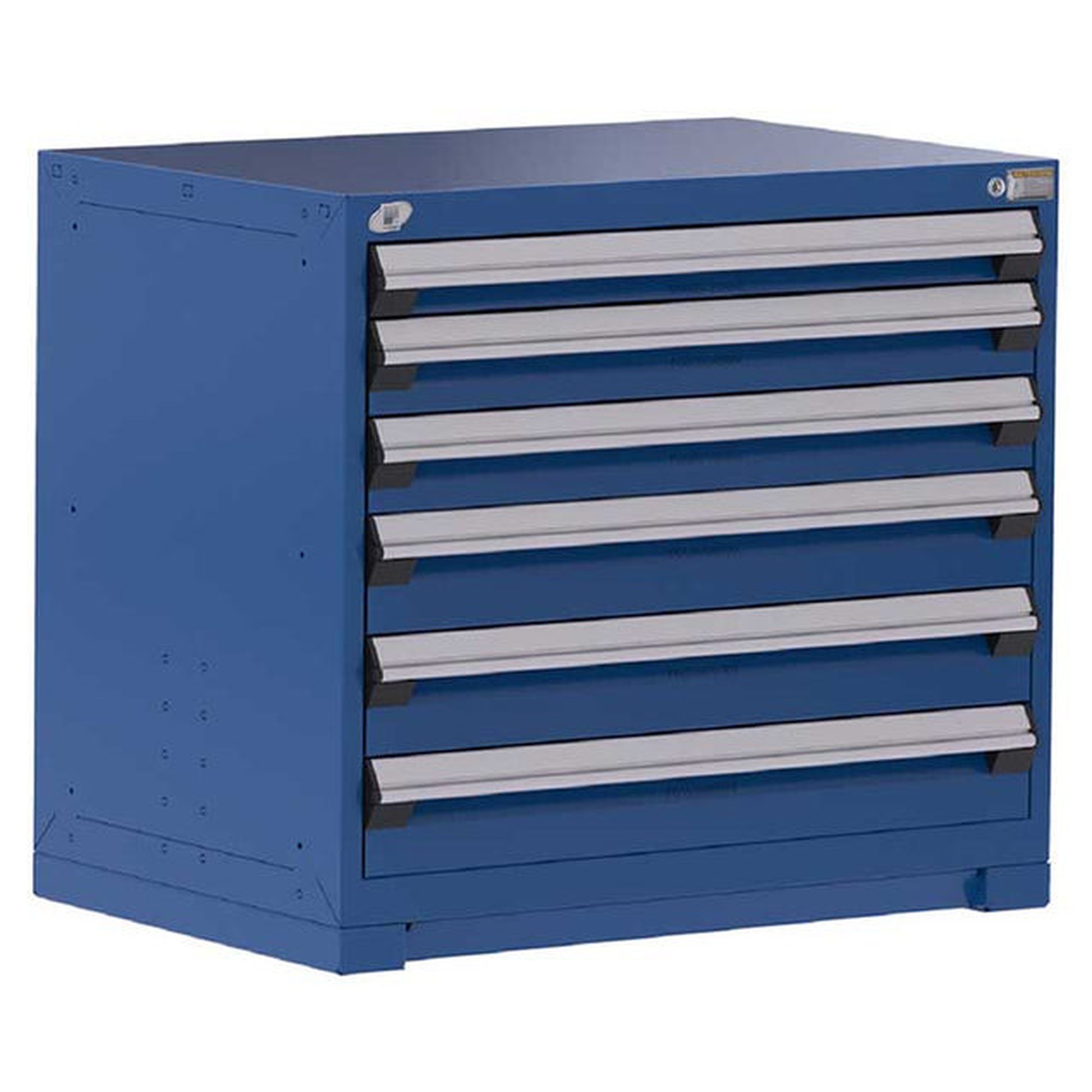 6-Drawer Heavy-Duty Modular Cabinet, 36"W x 24"D x 32"H - With Dividers - Drawer heights: 1 3"H, 1 4"H, 1 5"H, 1 6"H, 1 8"H