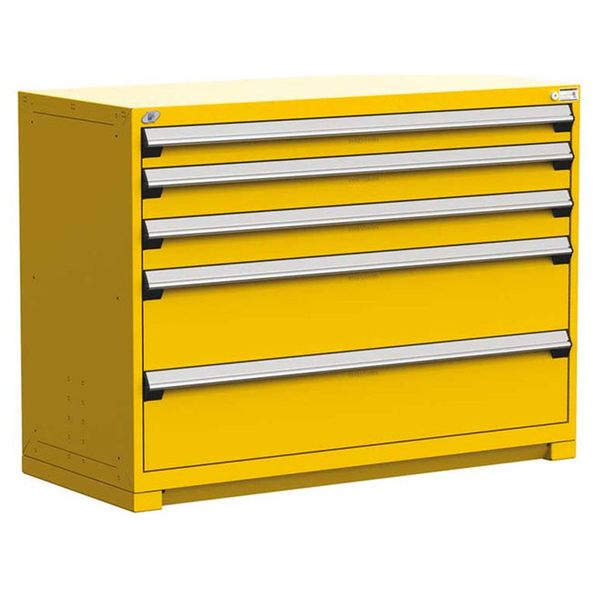 5-Drawer Heavy-Duty Modular Cabinet, 54"W x 27"D x 40"H - With Dividers
