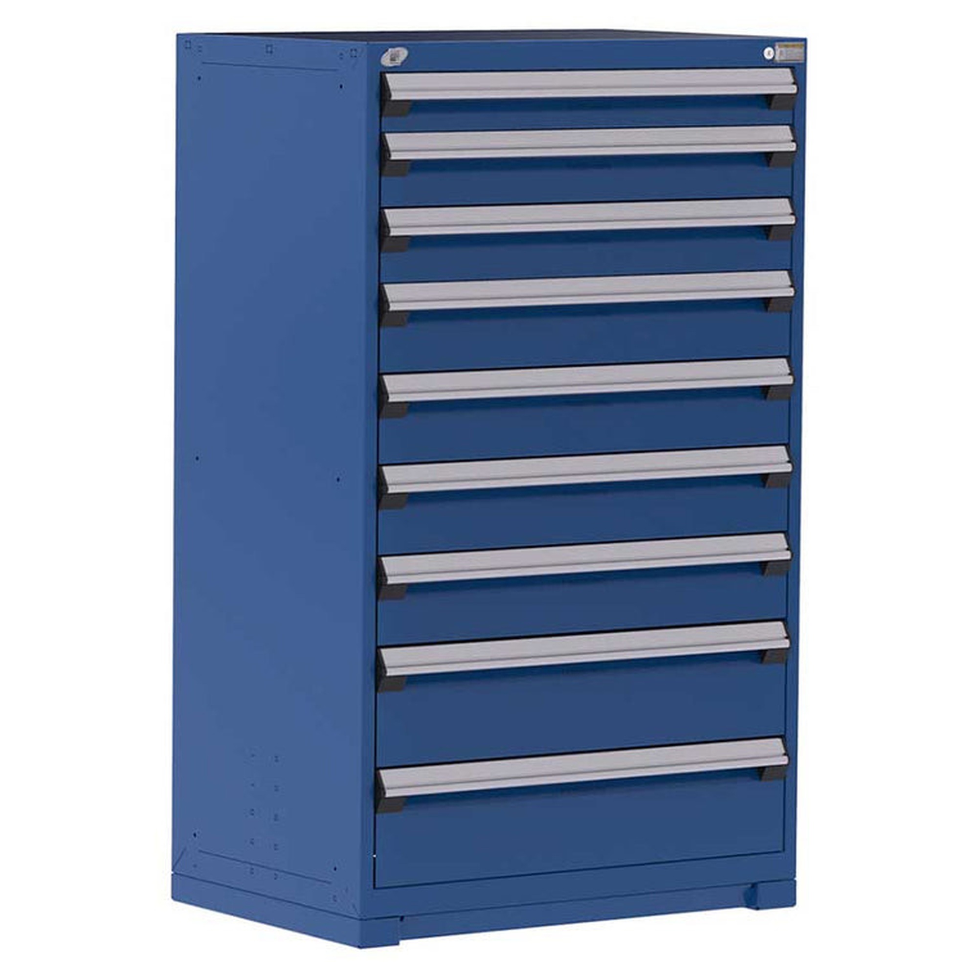 9-Drawer Heavy-Duty Modular Cabinet, 36"W x 24"D x 60"H - With Dividers