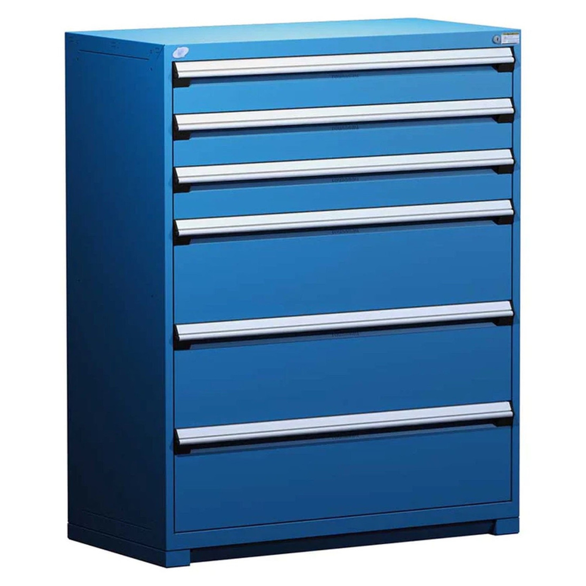 6-Drawer Heavy-Duty Modular Cabinet, 48"W x 24"D x 60"H - With Dividers