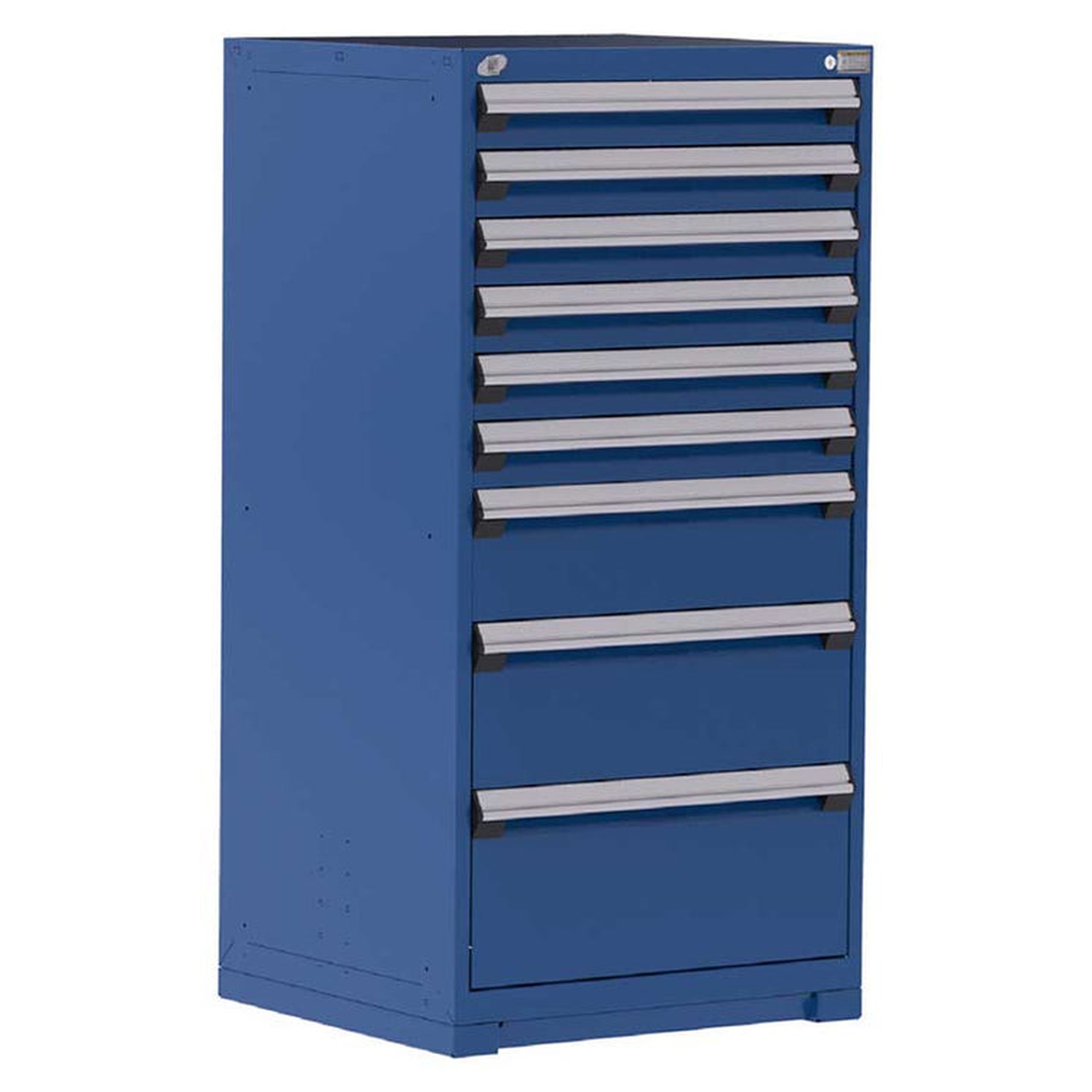 9-Drawer Heavy-Duty Modular Cabinet, 30"W x 21"D x 60"H - Without Dividers