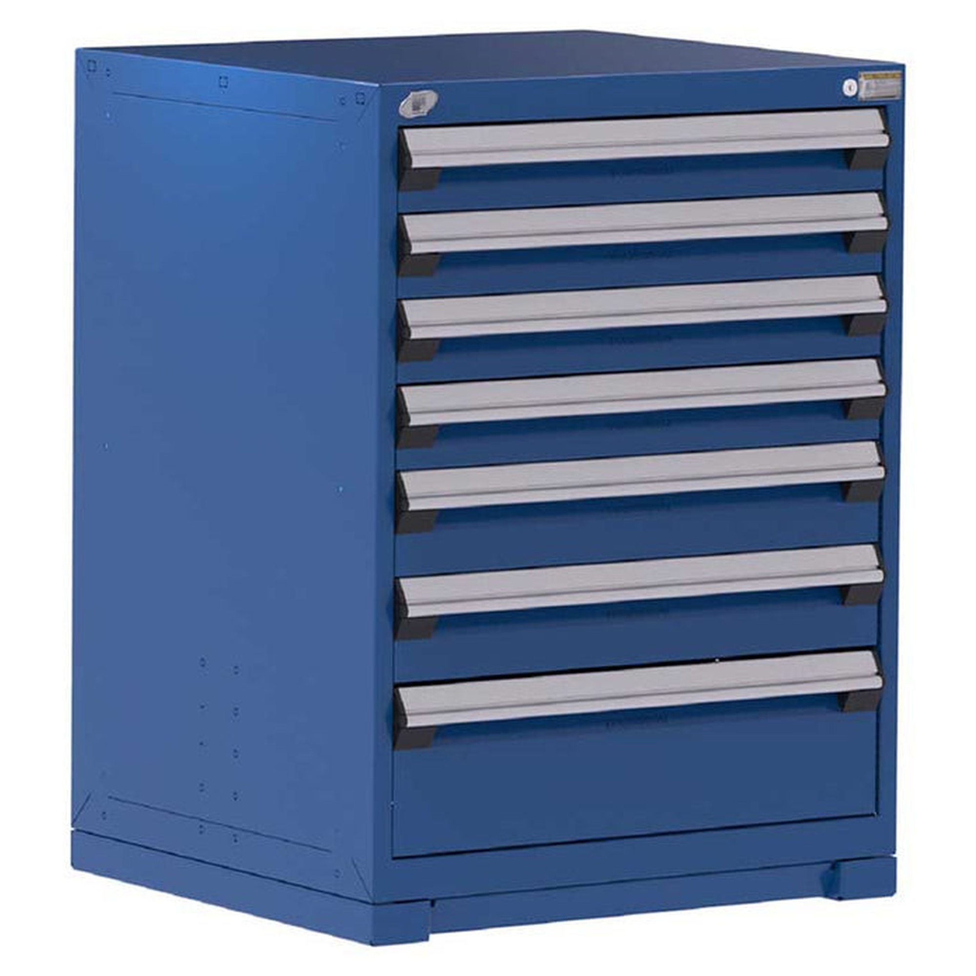 7-Drawer Heavy-Duty Modular Cabinet, 30"W x 27"D x 40"H - Without Dividers - Drawer heights: 4 4"H, 2 5"H, 1 8"H