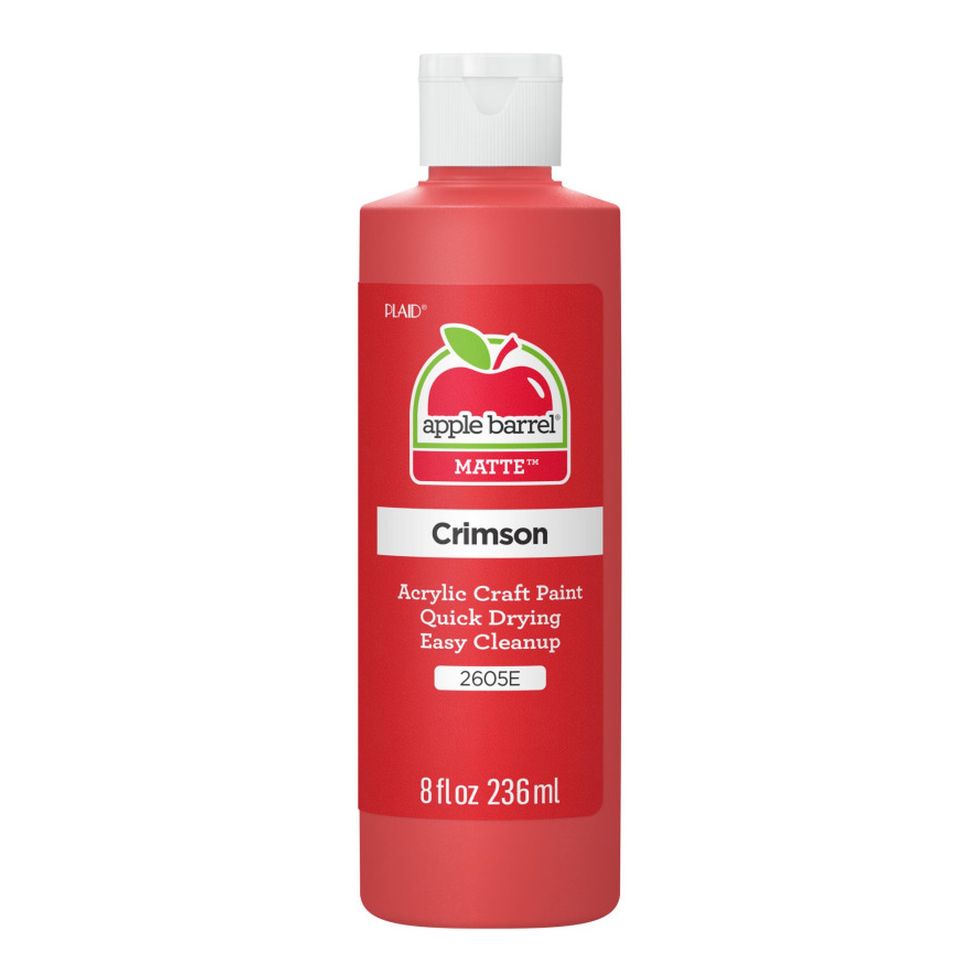 Matte Crimson Acrylic Paint, 8 oz.