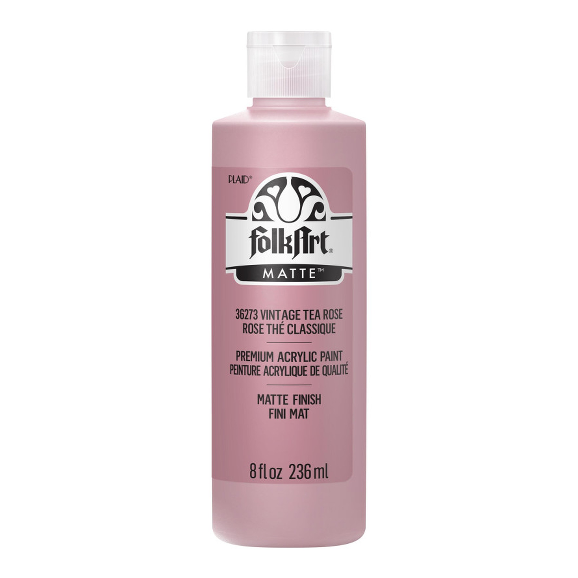 Matte Acrylic Craft Paint, 8 oz., Vintage Tea Rose