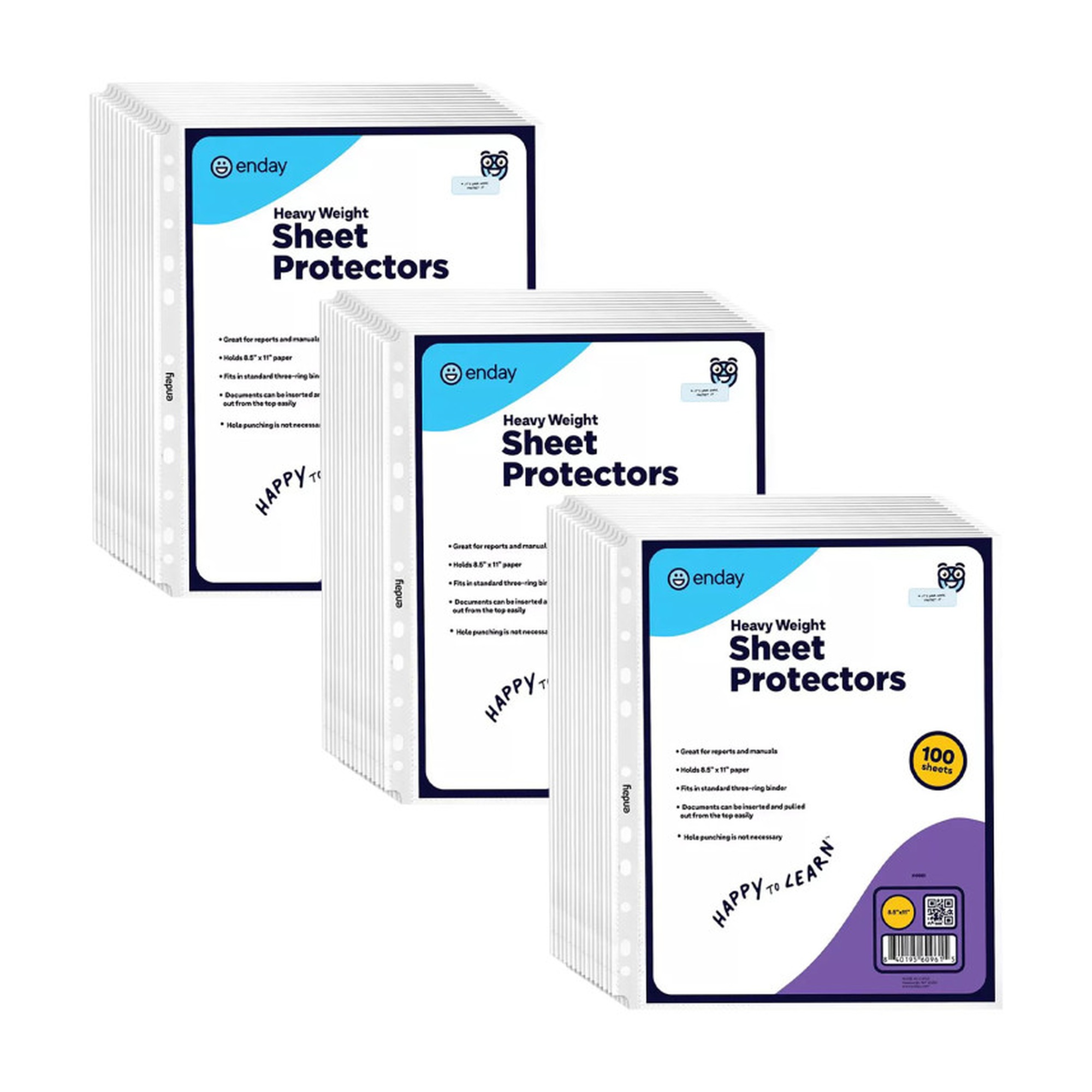 Clear Heavyweight Top-Loading Sheet Protectors, 300 Count