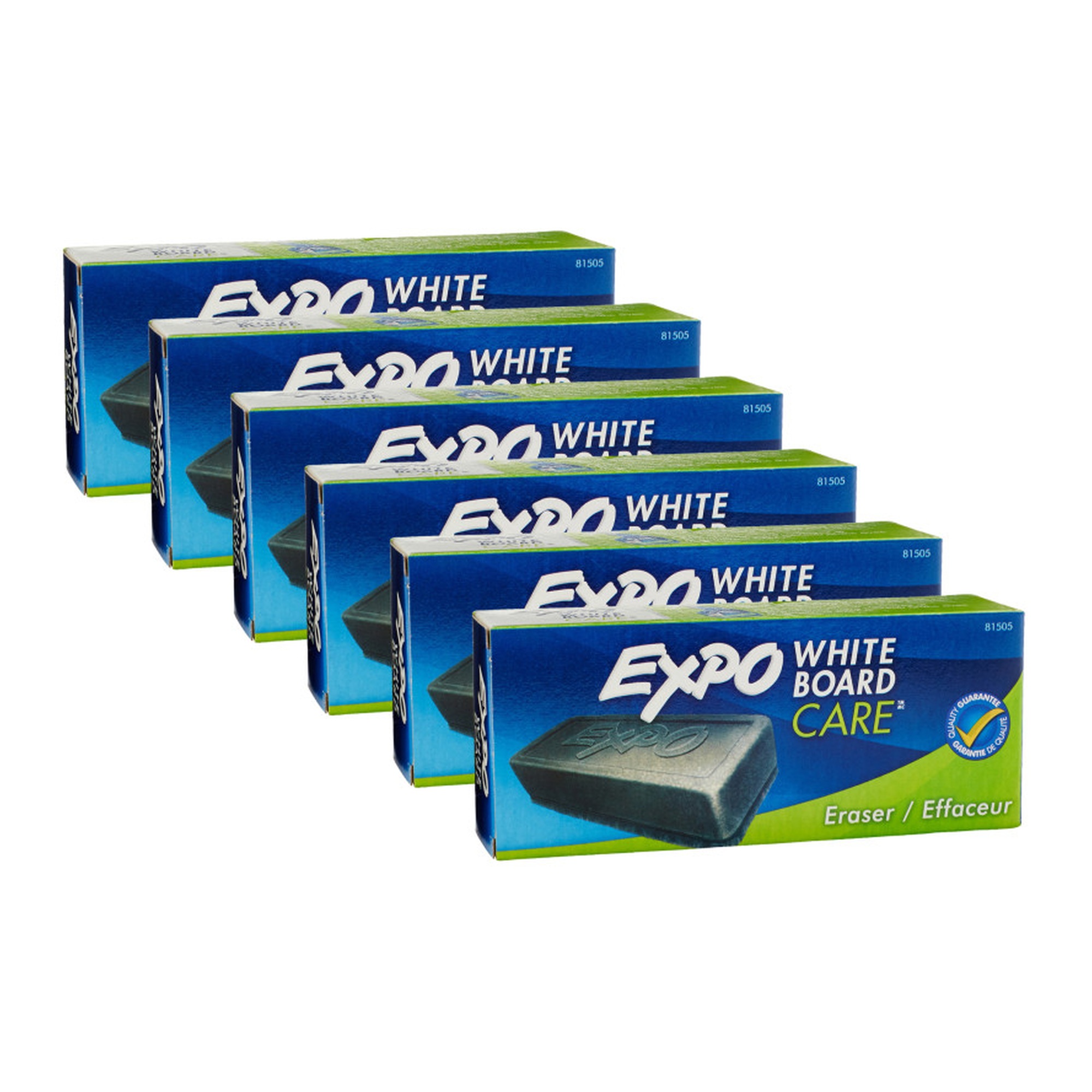 Washable Dry Erase Board Erasers, Pack of 6