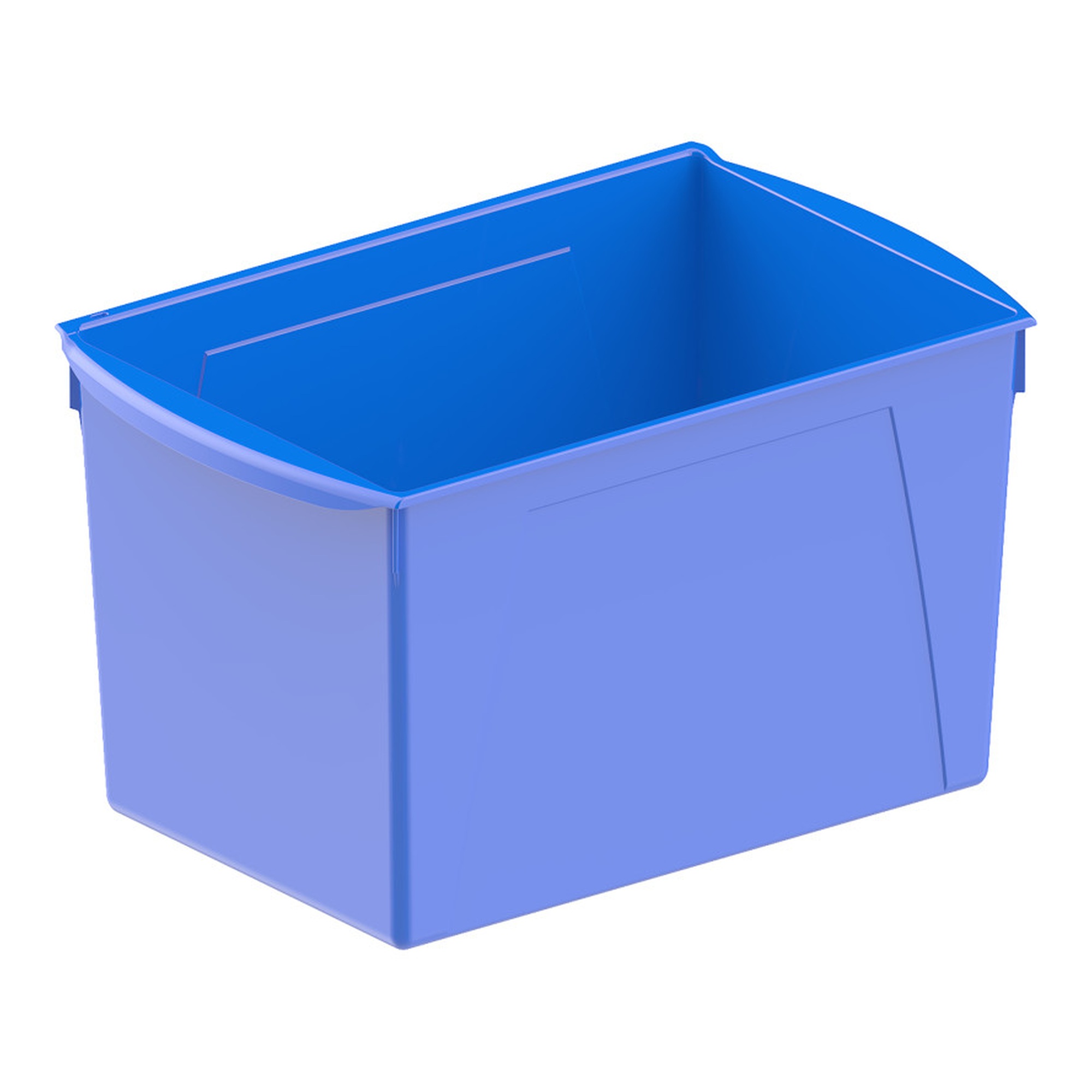 Blue Wide Book Bin