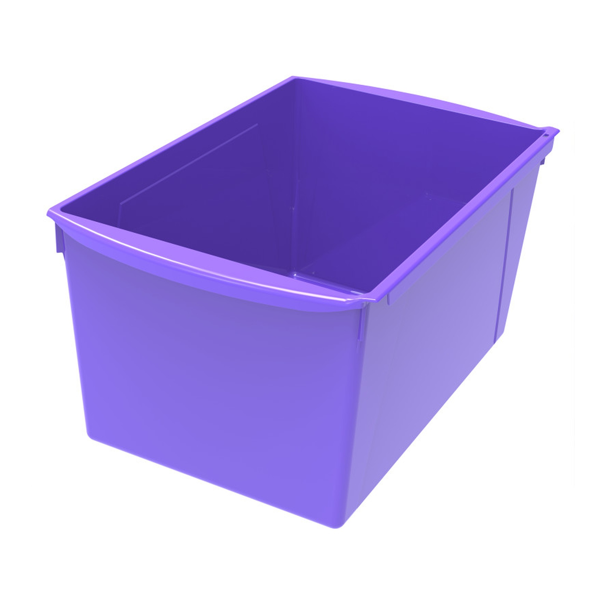 Purple Wide Book Bin