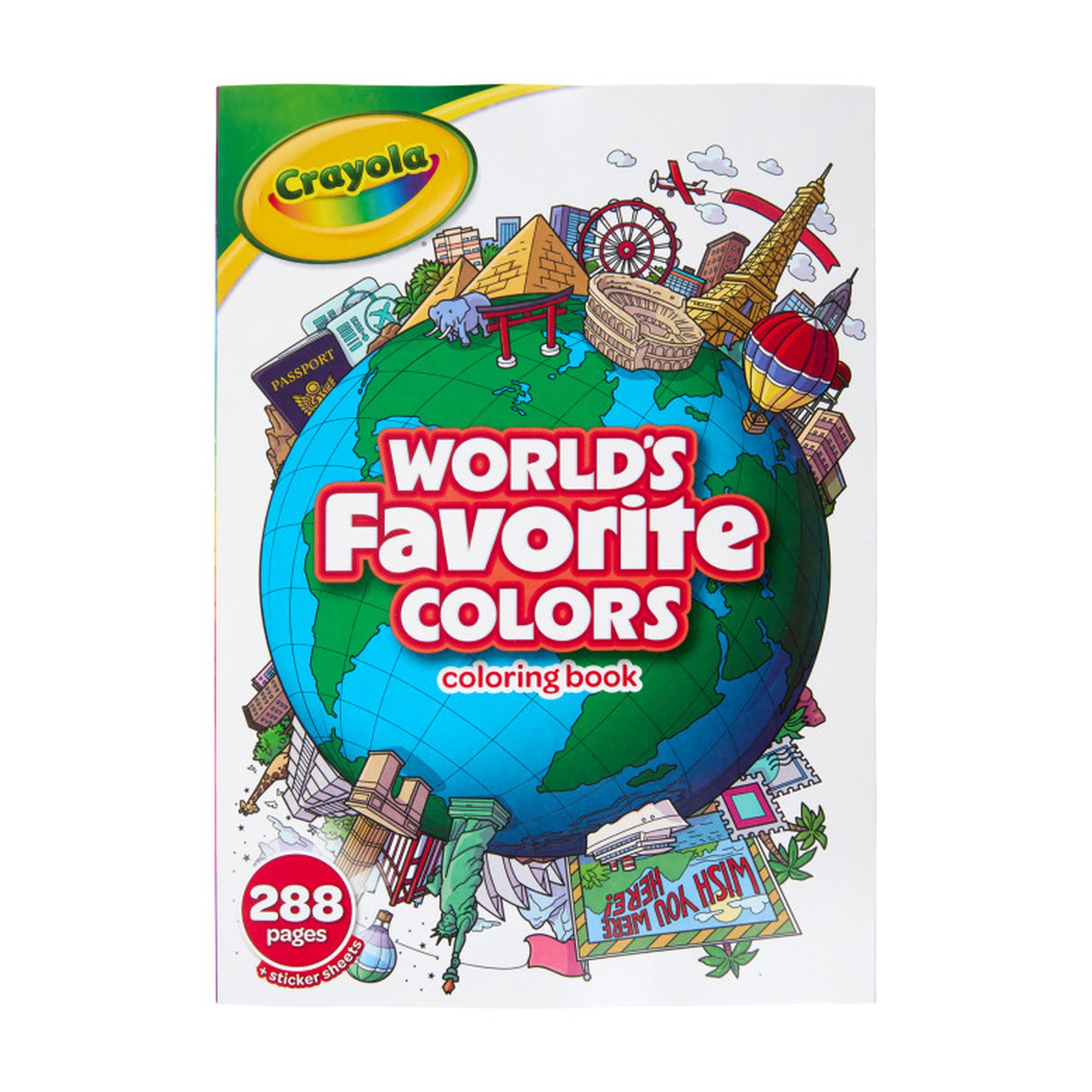 288-Page Coloring Book with Sticker Sheet