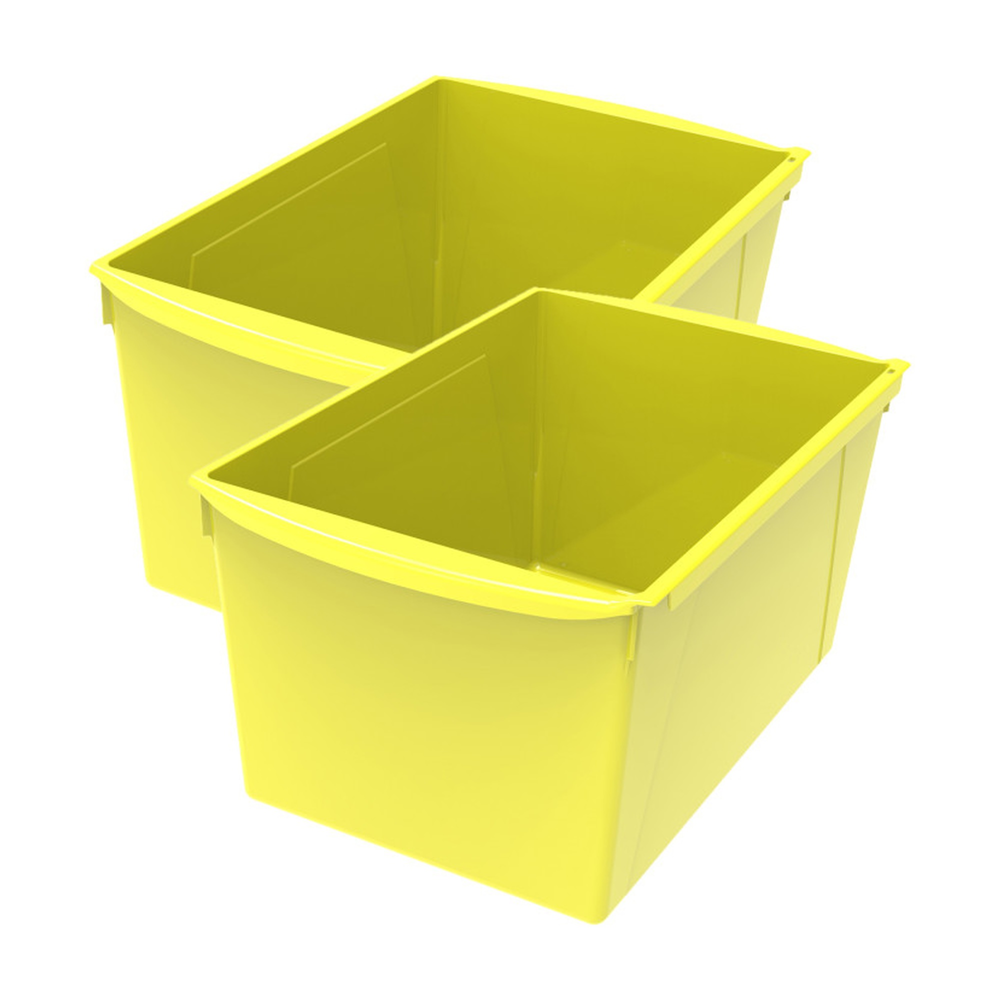 Yellow Wide Book Bin Set, 2-Pack