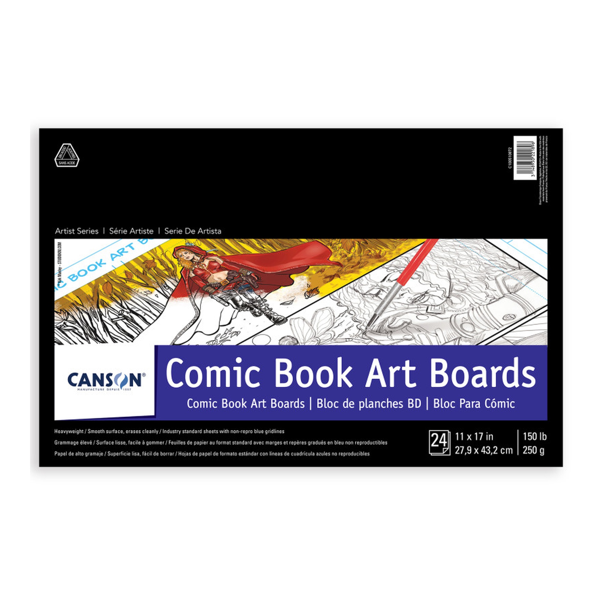 Artist Series Comic Board, 24 Sheets, 11 x 17 Inches