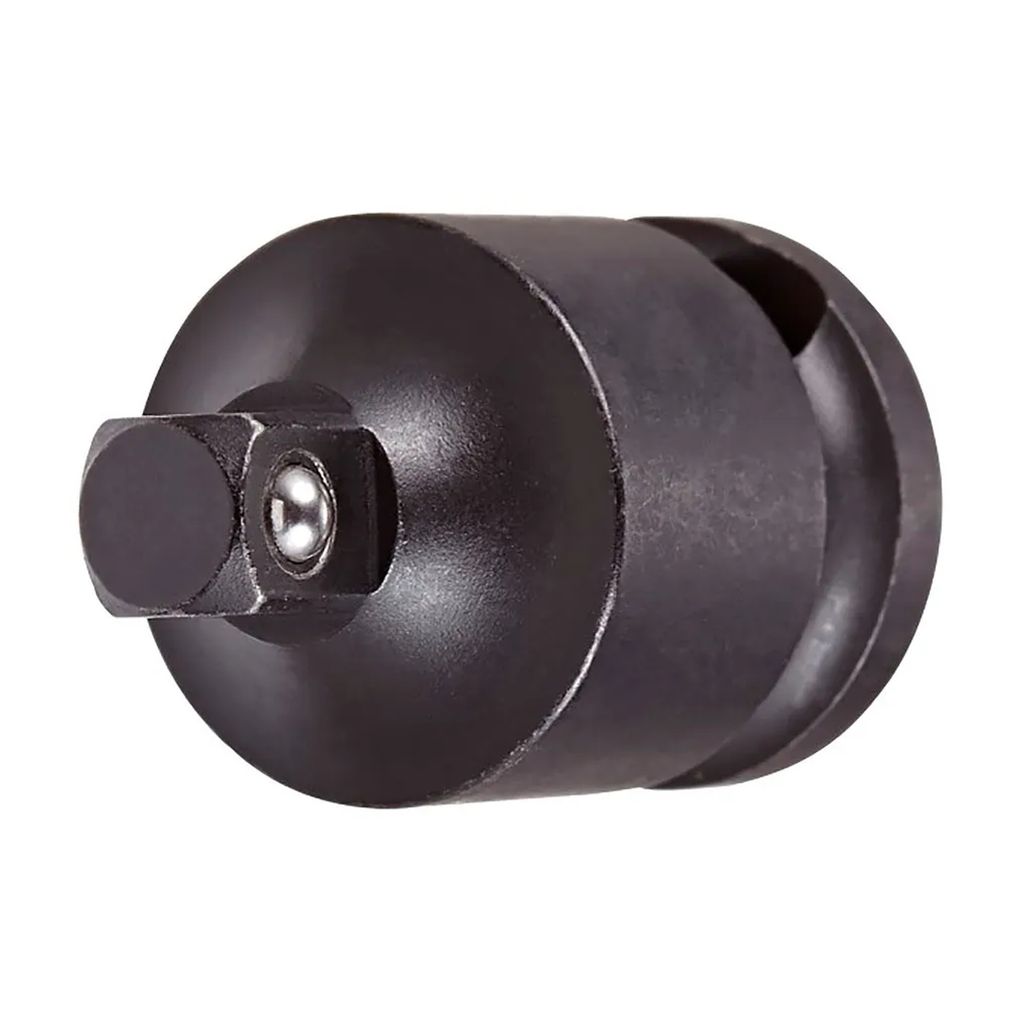 Black 3/8 in. x 1/4 in. impact socket adapter with pin lock
