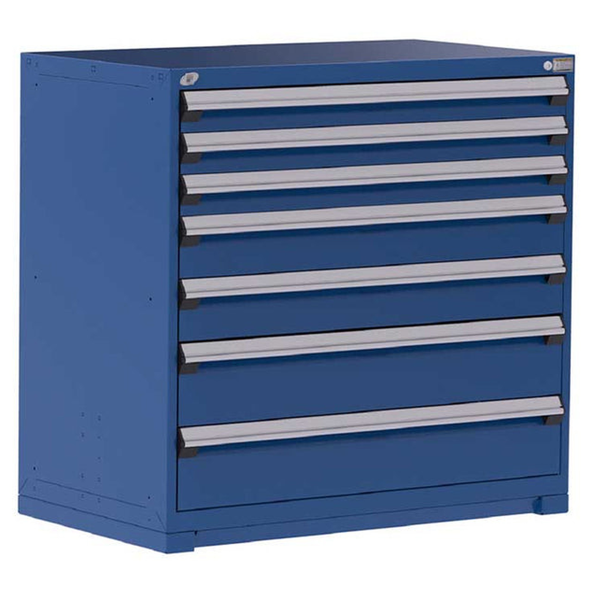 7-Drawer Heavy-Duty Modular Cabinet, 48"W x 27"D x 46"H - Without Dividers - Drawer heights: 3 4"H, 2 6"H, 2 8"H
