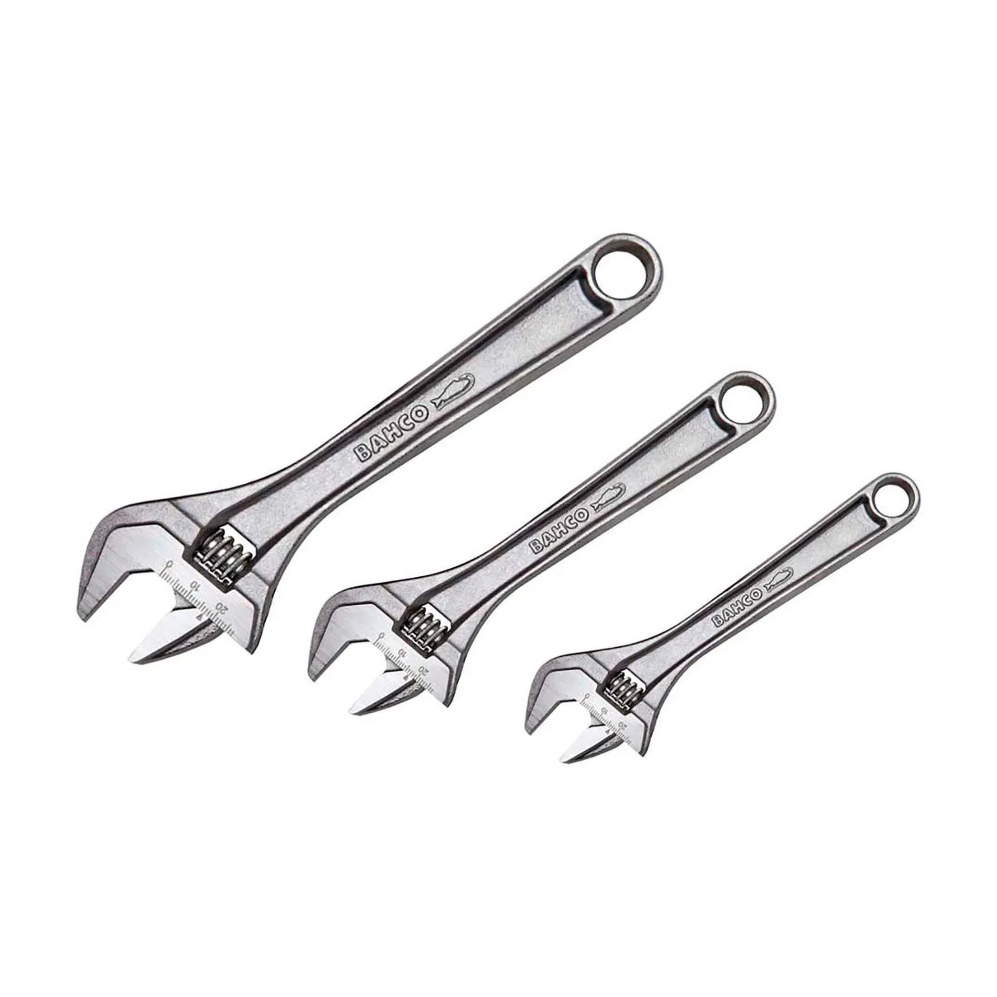 3-Piece Adjustable Wrench Set, 6 to 10 Inch