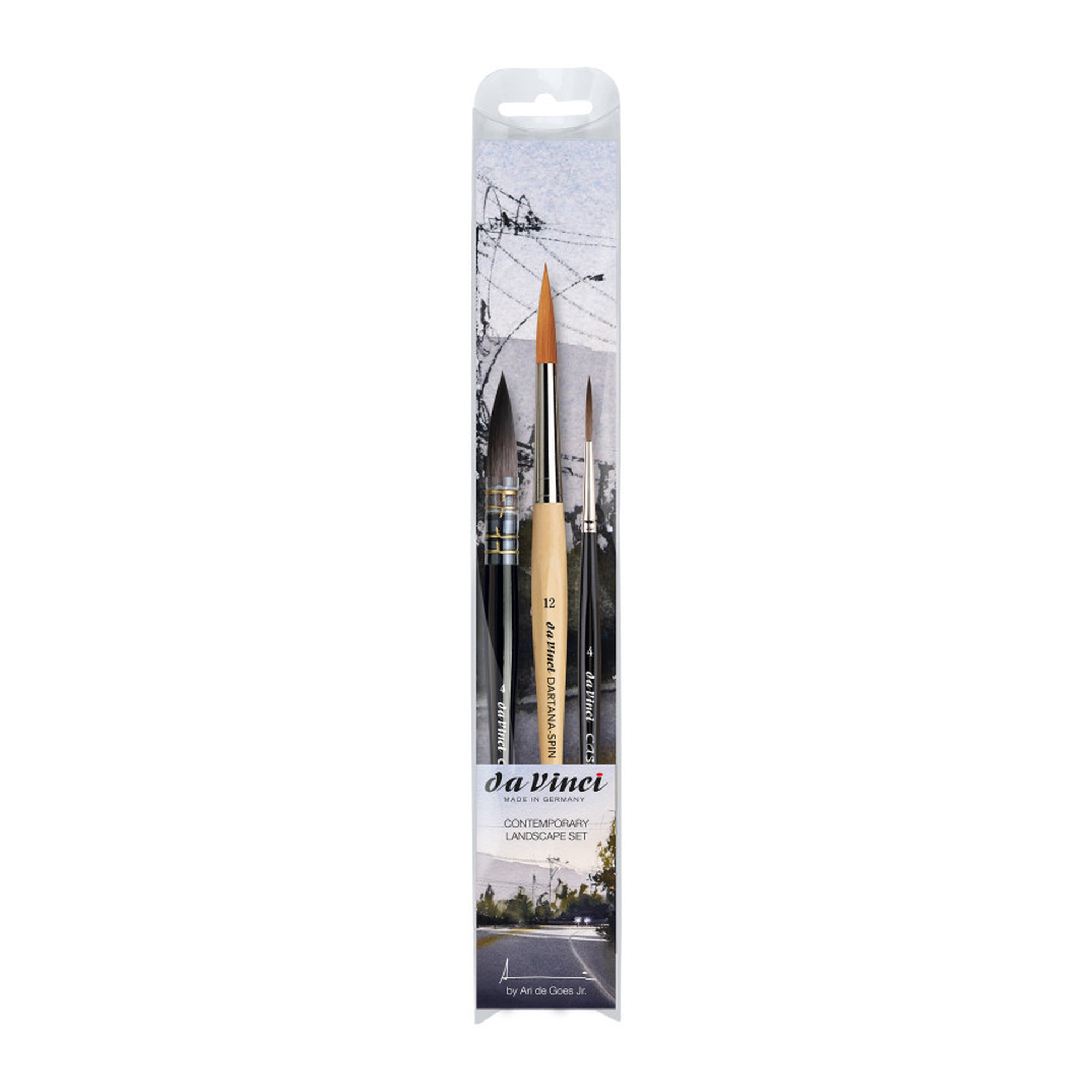 Contemporary Landscape Watercolor Brush Set, 3 Pieces