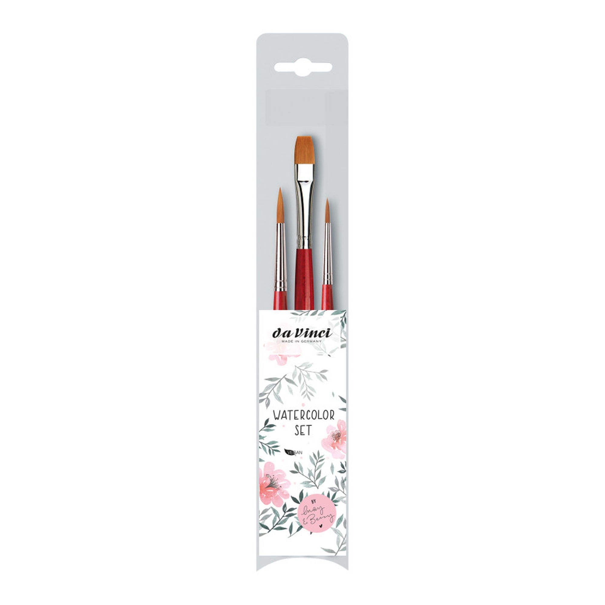 Artist Watercolor Brush Set, 3 Pieces