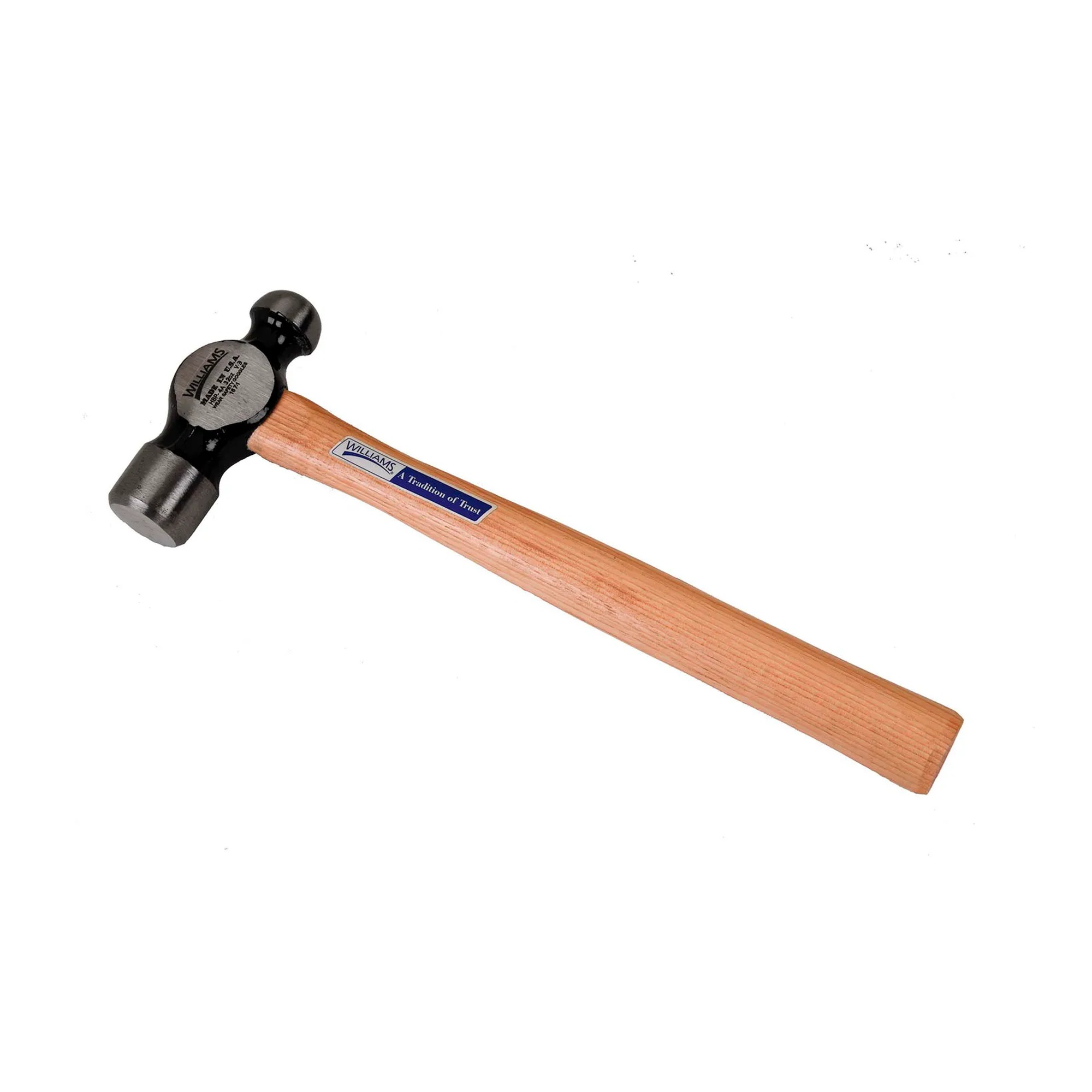 24 oz. Hickory Handle Ball Peen Hammer