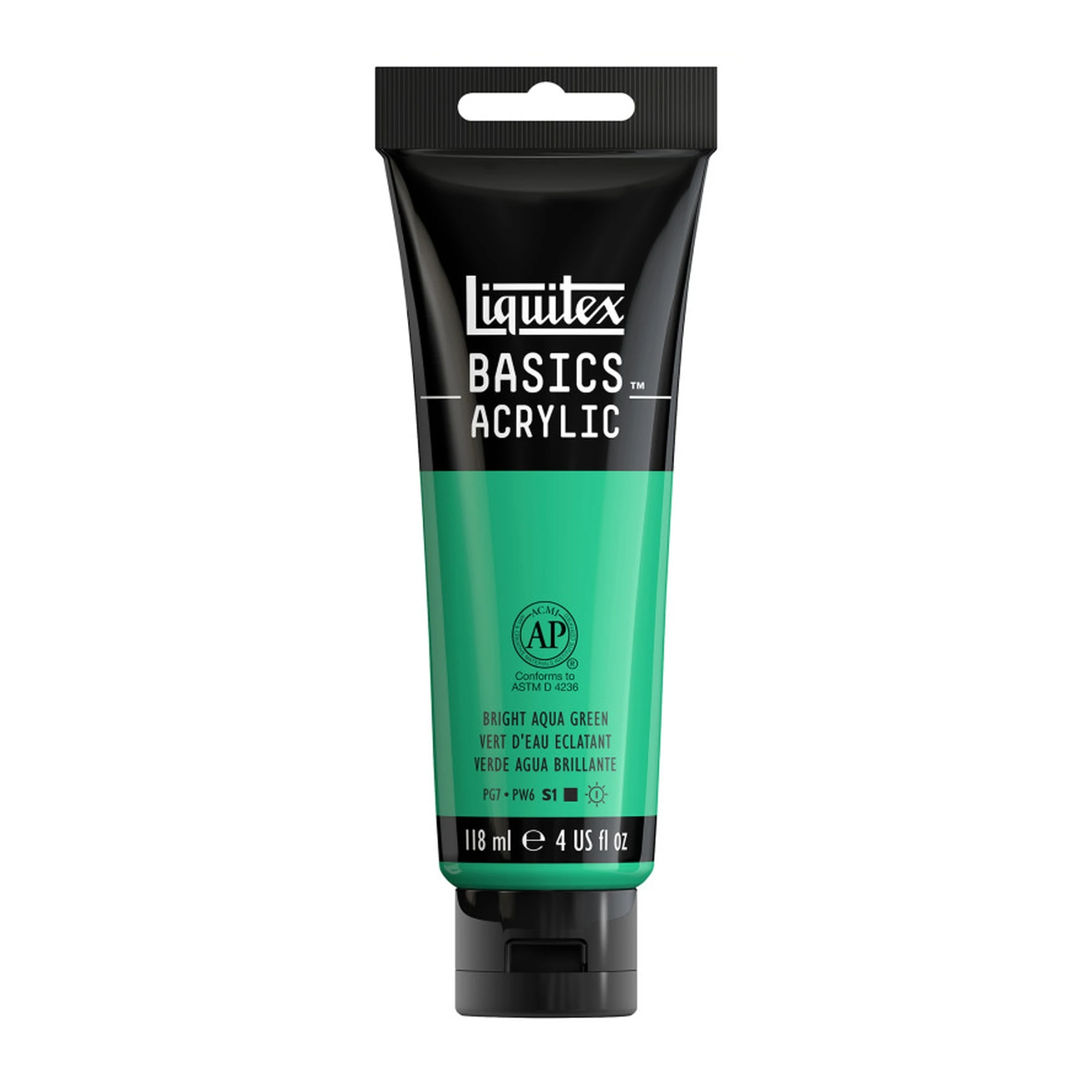 Bright Aqua Green Acrylic Paint, 118 mL Tube
