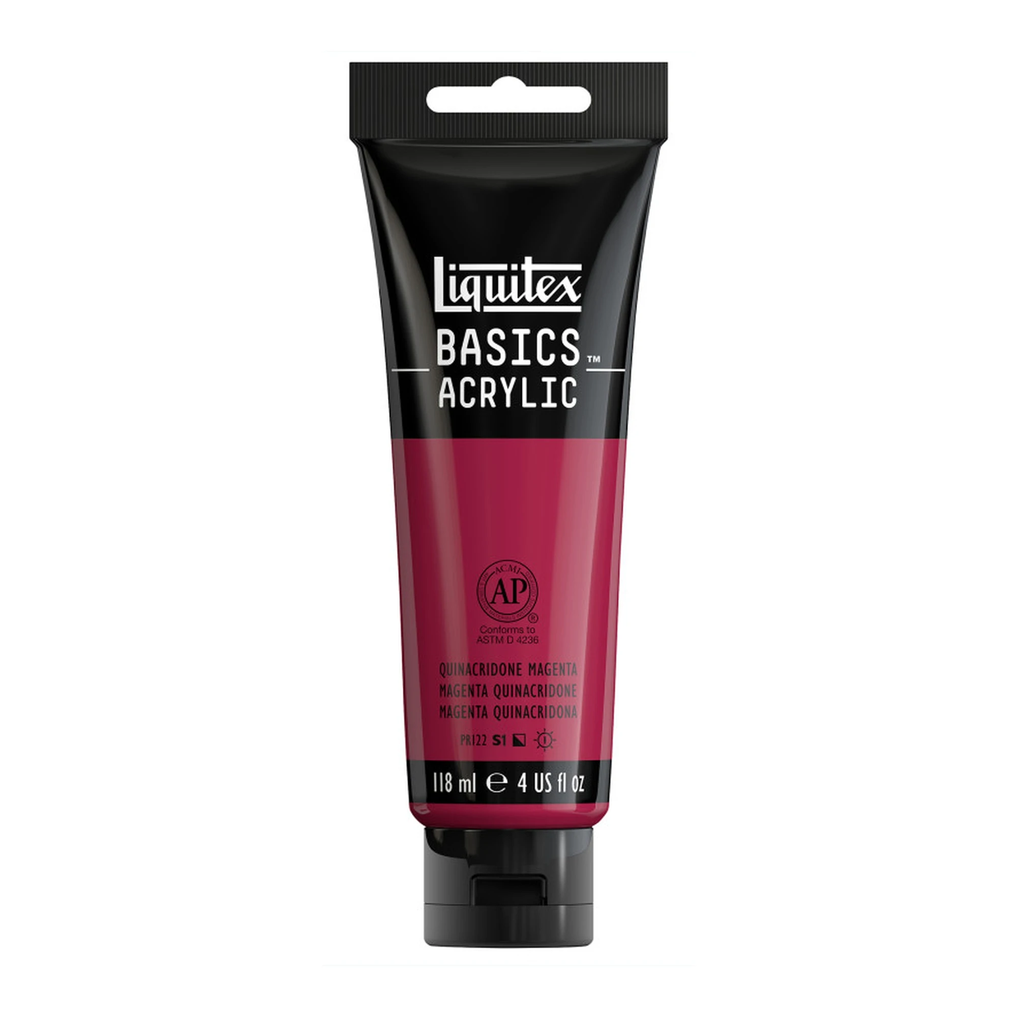 Quinacridone Magenta Acrylic Paint, 118 mL Tube