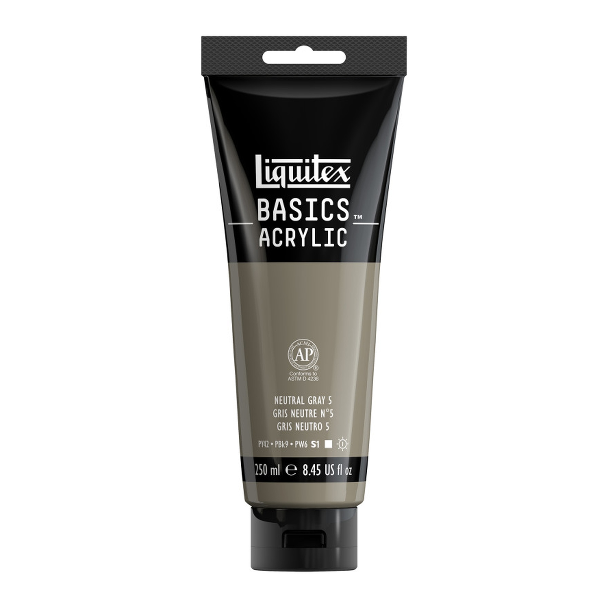 Neutral Gray Value 5 Acrylic Paint, 250 mL Tube