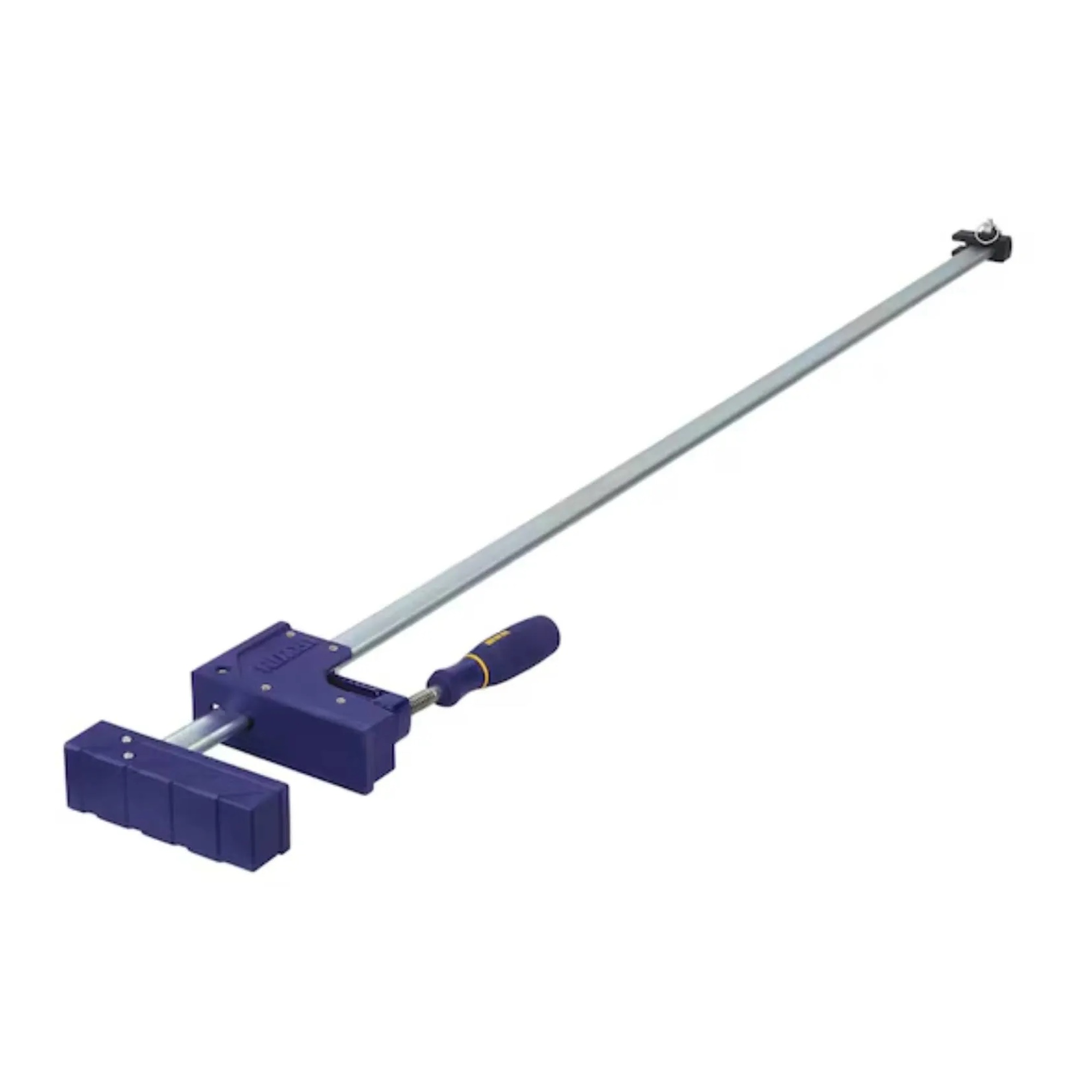 48-inch parallel jaw clamp with resin-covered jaws and ergonomic handle