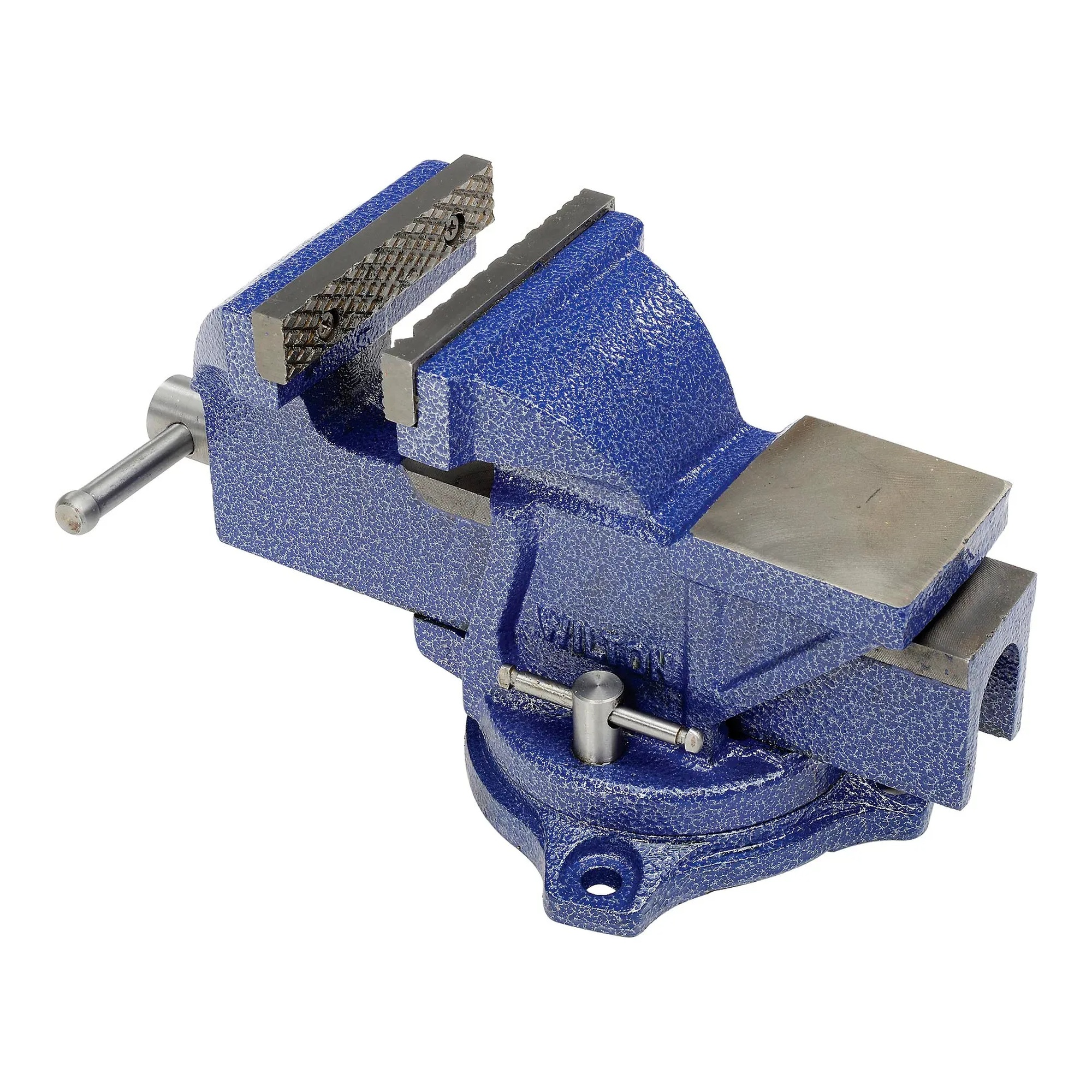 4 in. general-purpose bench vise with swivel base and anvil work surface