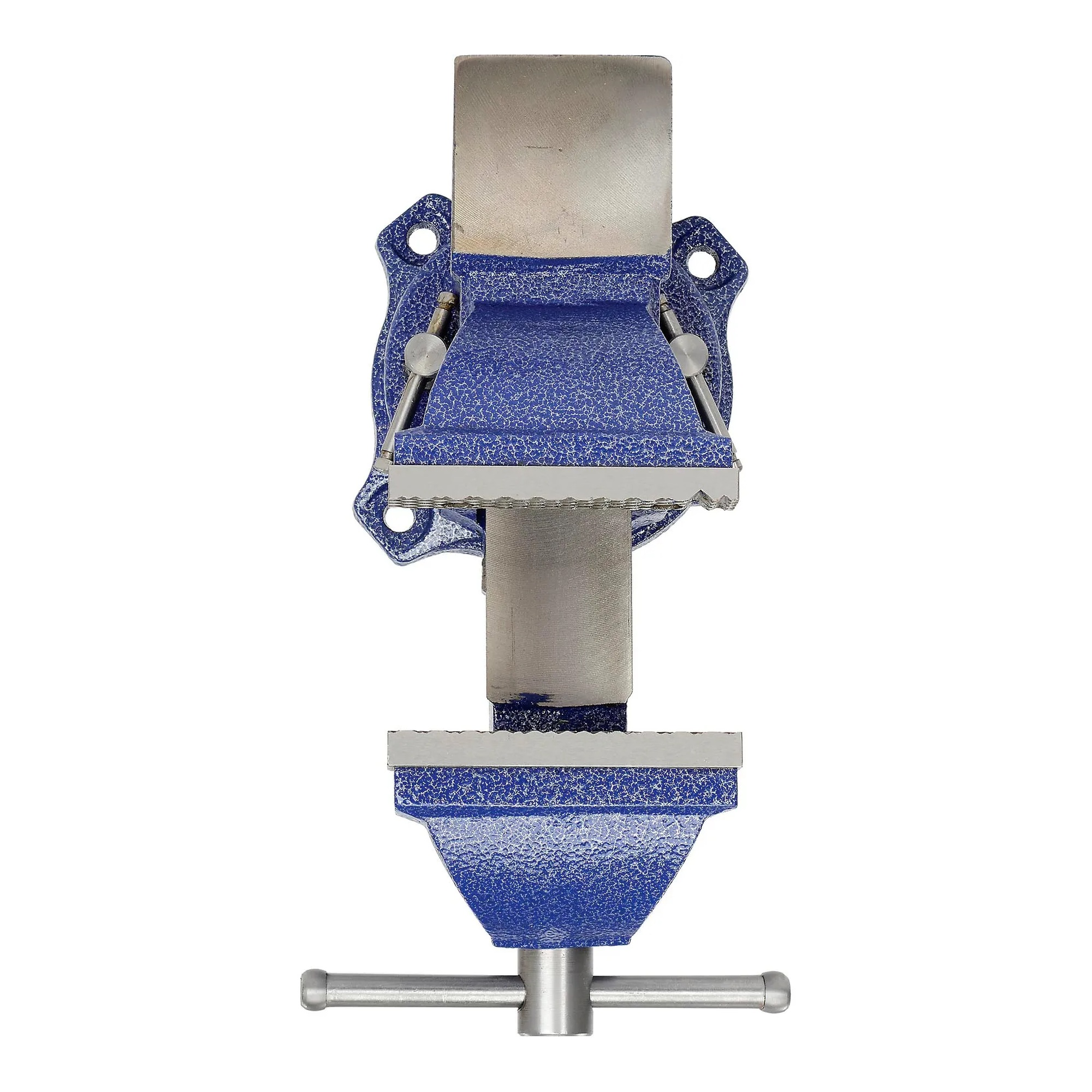 4 in. general-purpose bench vise with swivel base and anvil work surface