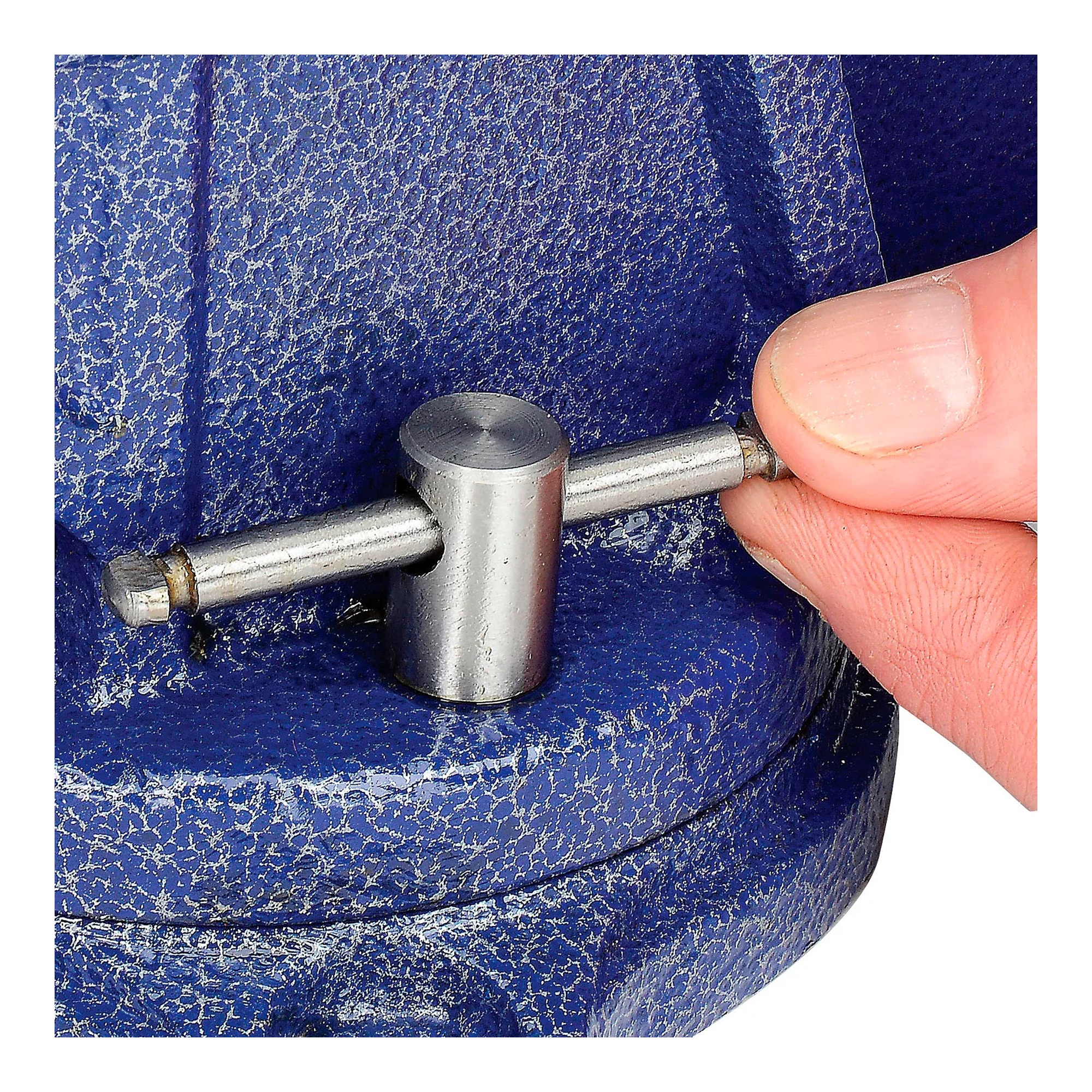 4 in. general-purpose bench vise with swivel base and anvil work surface