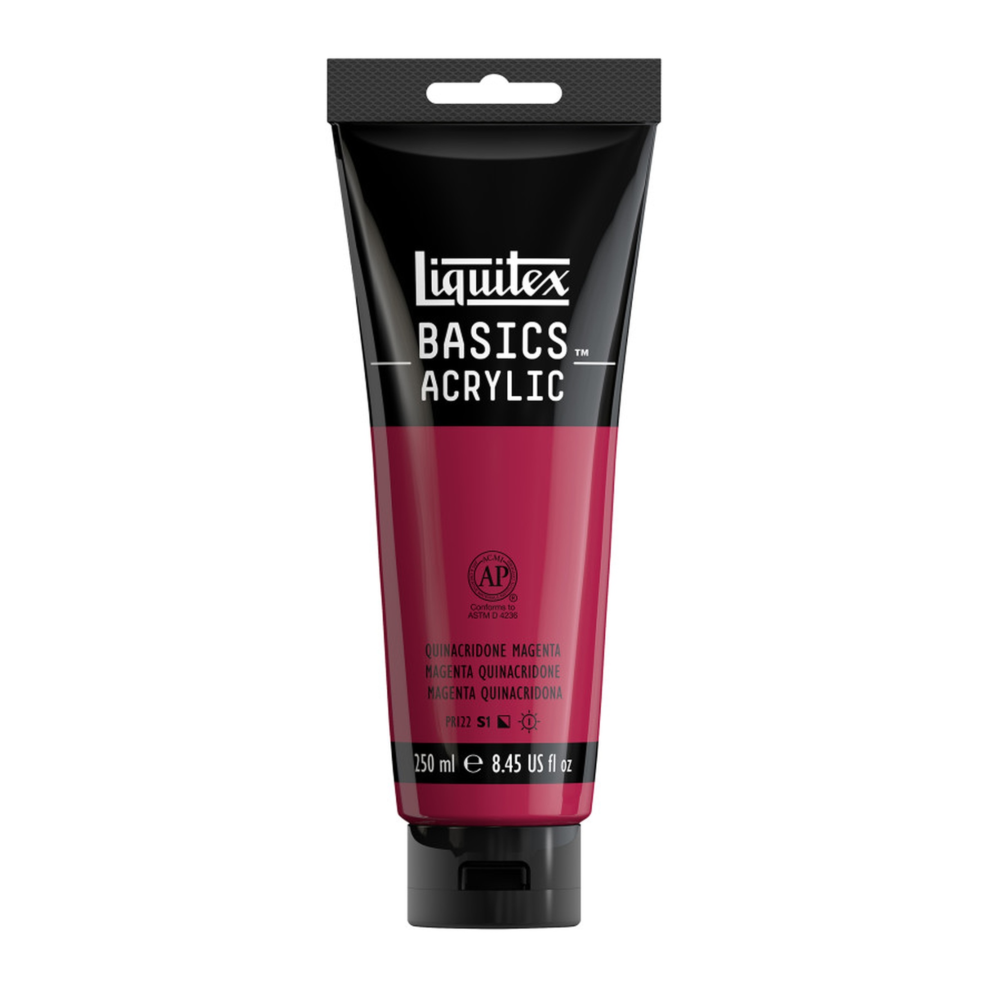 Quinacridone Magenta Acrylic Paint, 250 mL Tube