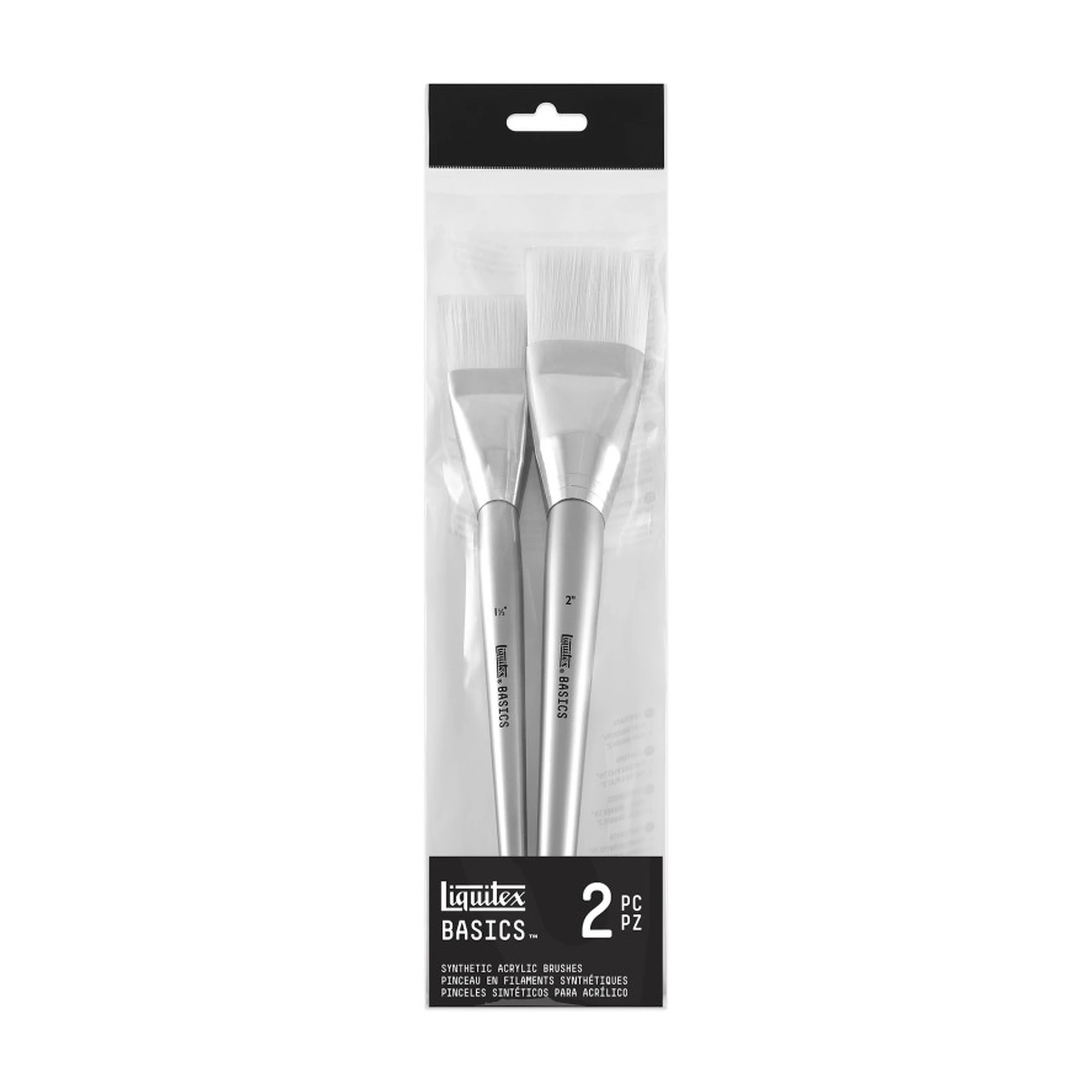 Extra-Large Acrylic Bristle Paint Brushes, Set of 2