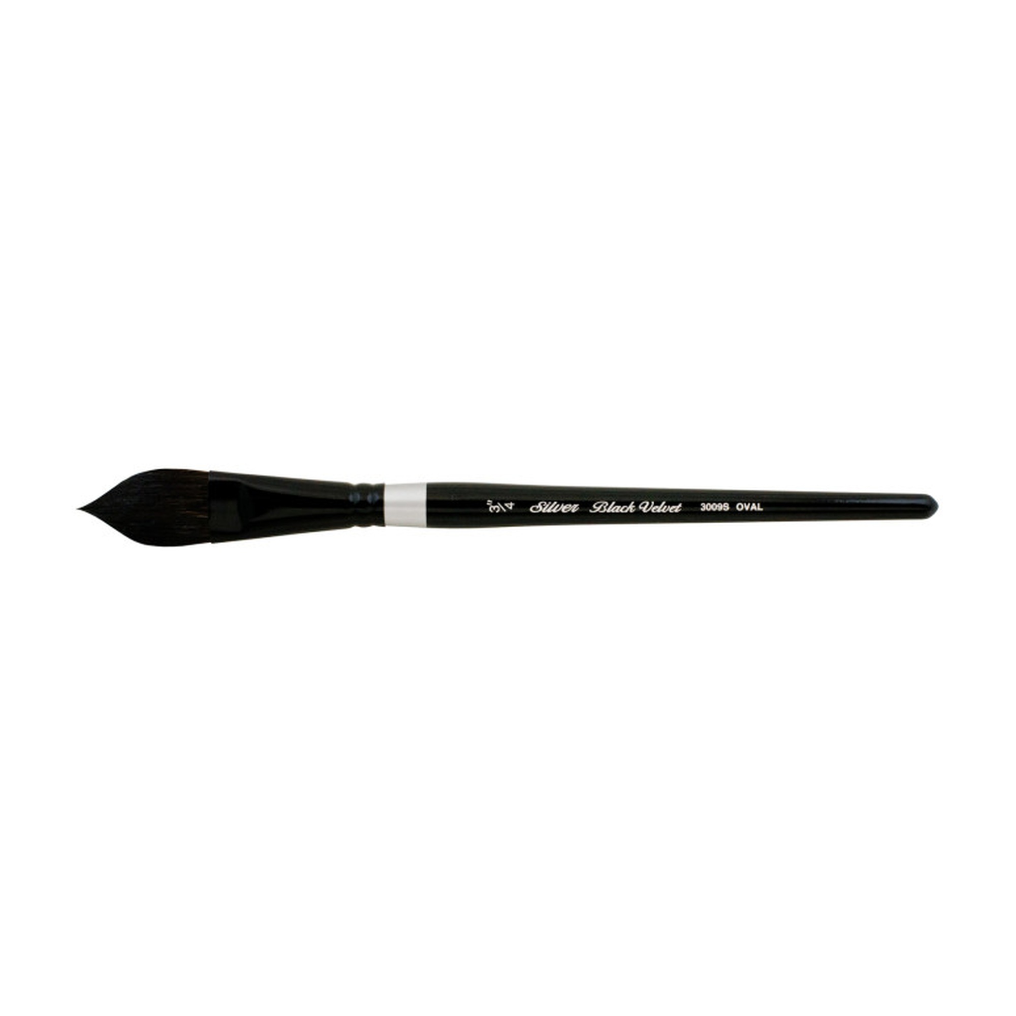 Black Velvet Oval Wash Watercolor Brush, 3/4 in.