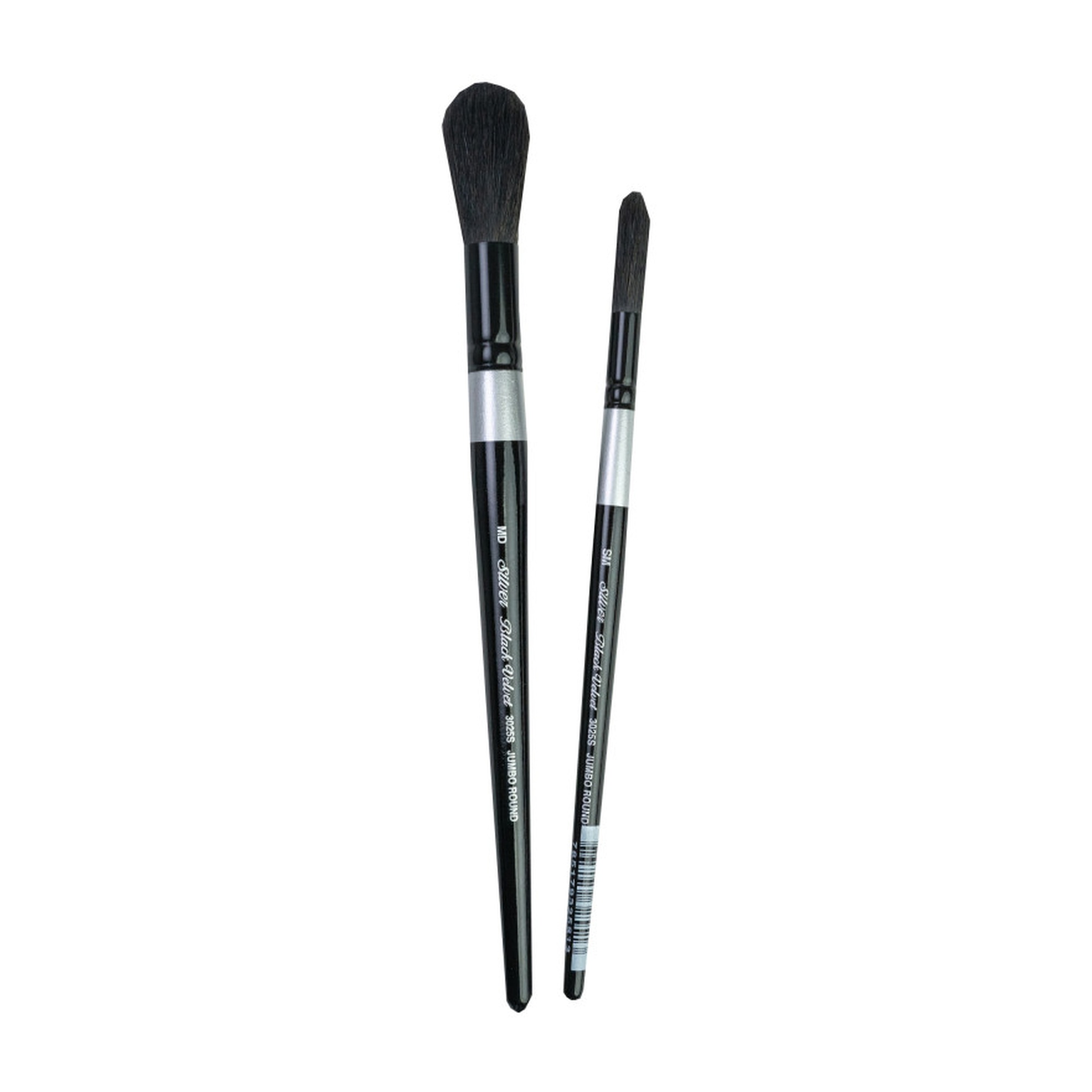 Black Velvet Jumbo Round Watercolor Brushes, Set of 2