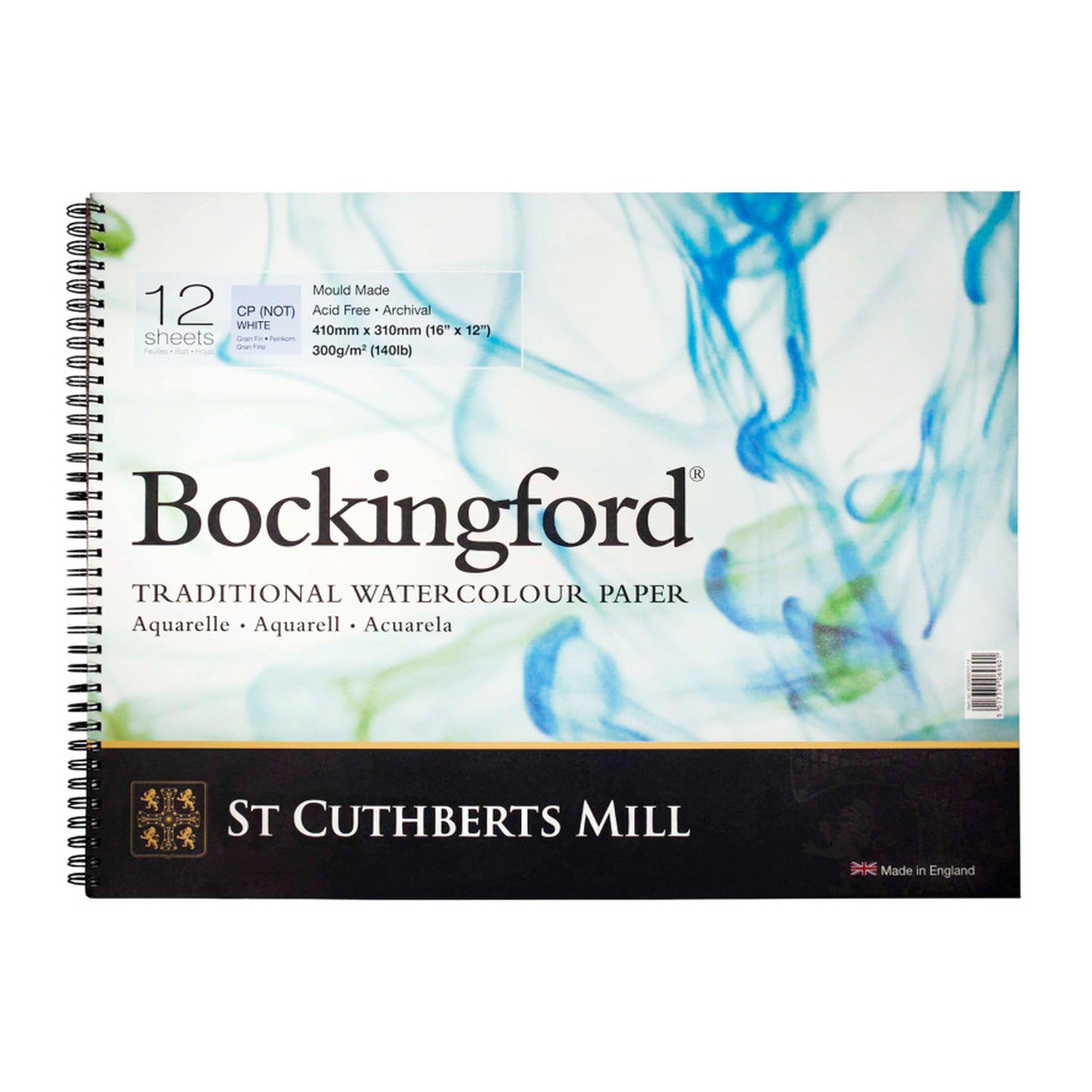 Cold-Pressed Watercolor Pad, 12 x 16 in., 12 Sheets