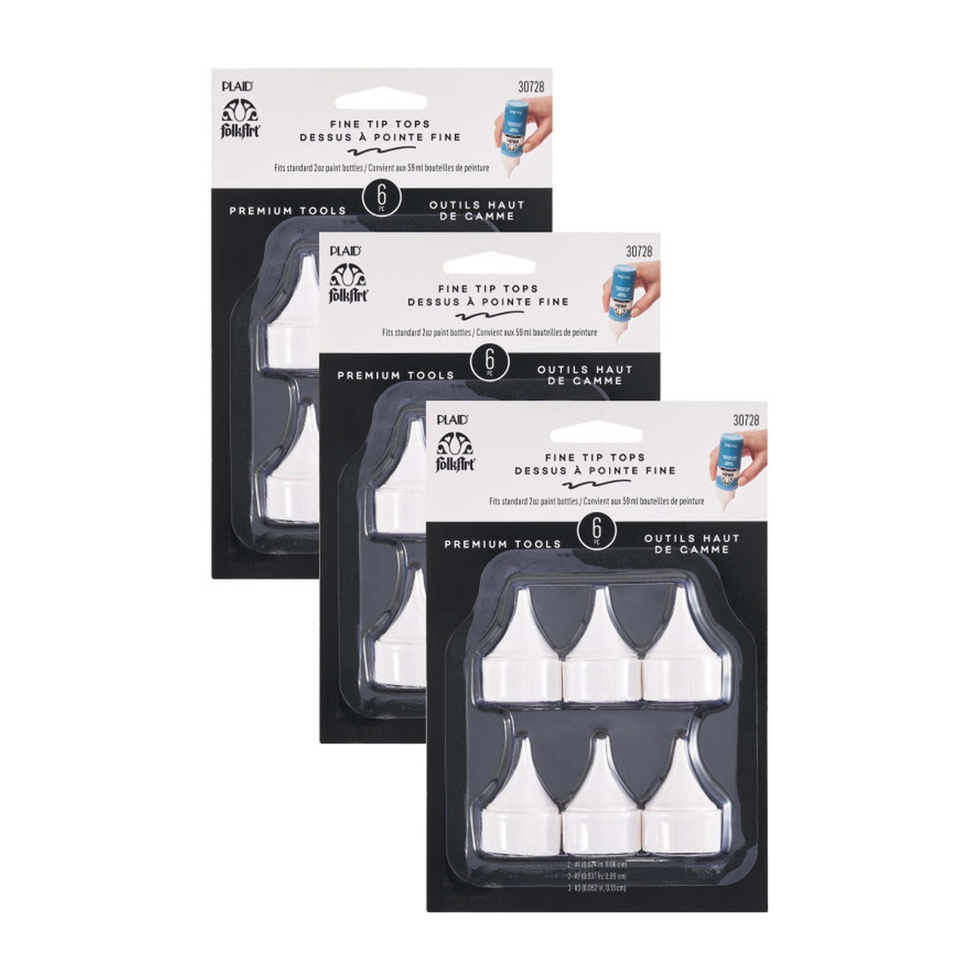 Bottle-Top Paint Writer Tips, 18 Count