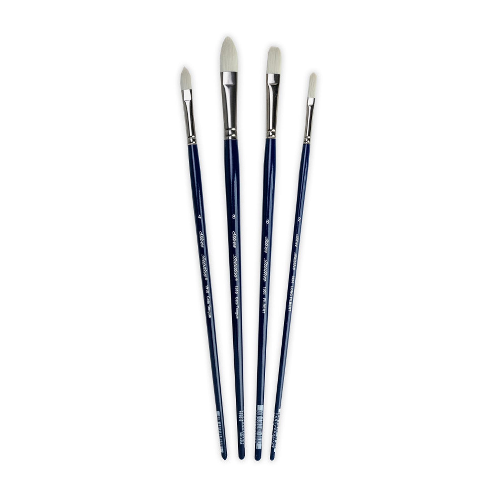 Cats Tongue Artist Brush Set, 4-Pack