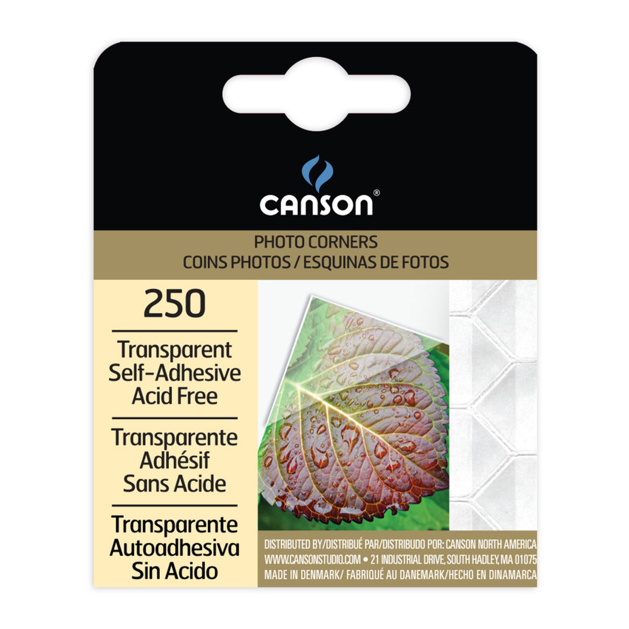Transparent Self-Adhesive Photo Corners, 250-Pack