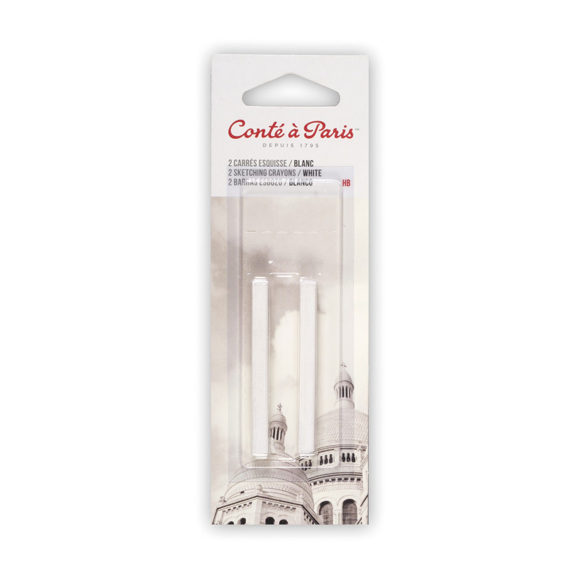 White HB Sketching Pastel Crayons