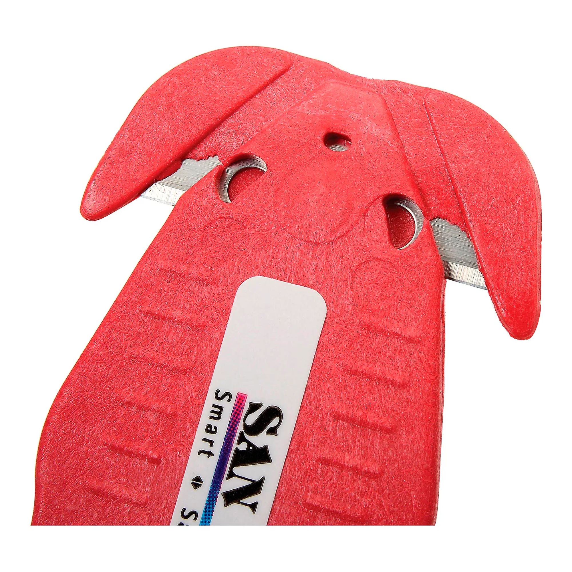 Red recessed-blade box cutter