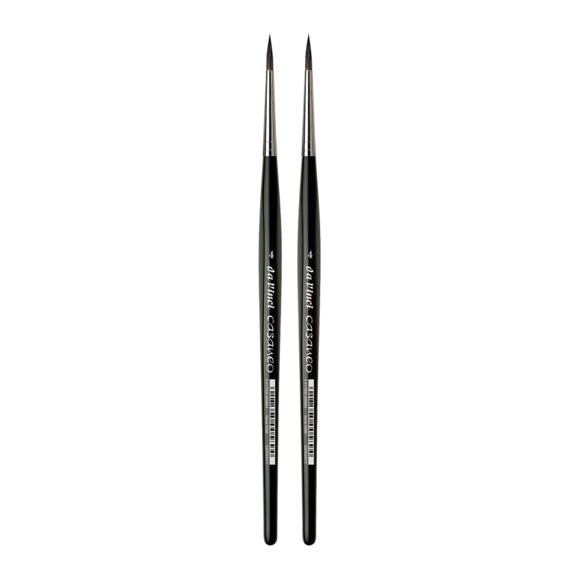 Size 4 Round Synthetic Watercolor & Acrylic Brush, 2-Pack