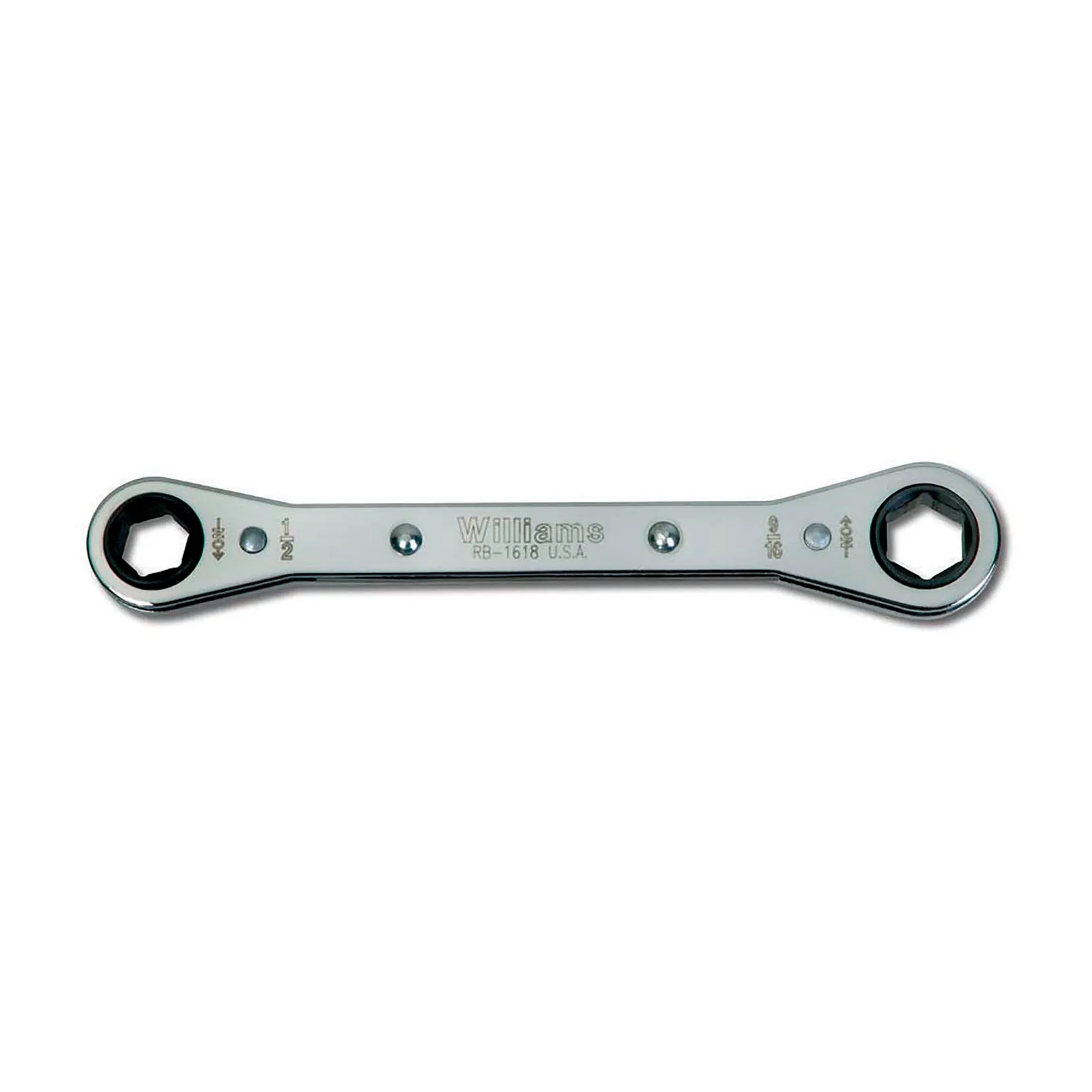 Double-Head Ratcheting Box Wrench, 5/8 in. x 11/16 in.