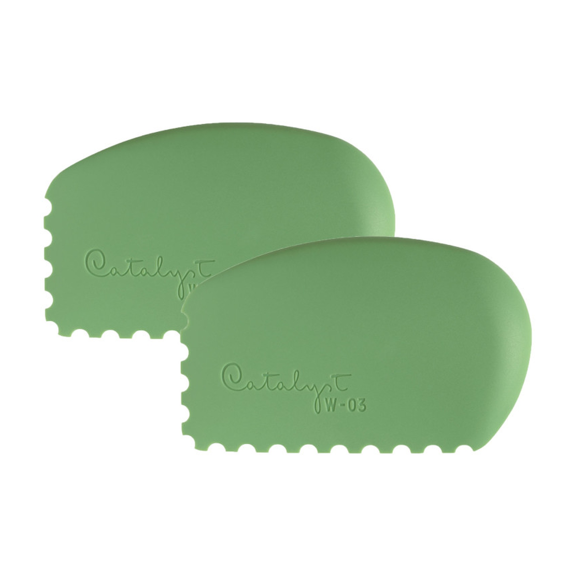 Green Silicone Catalyst Wedge Tool, Size 3, 2-Pack
