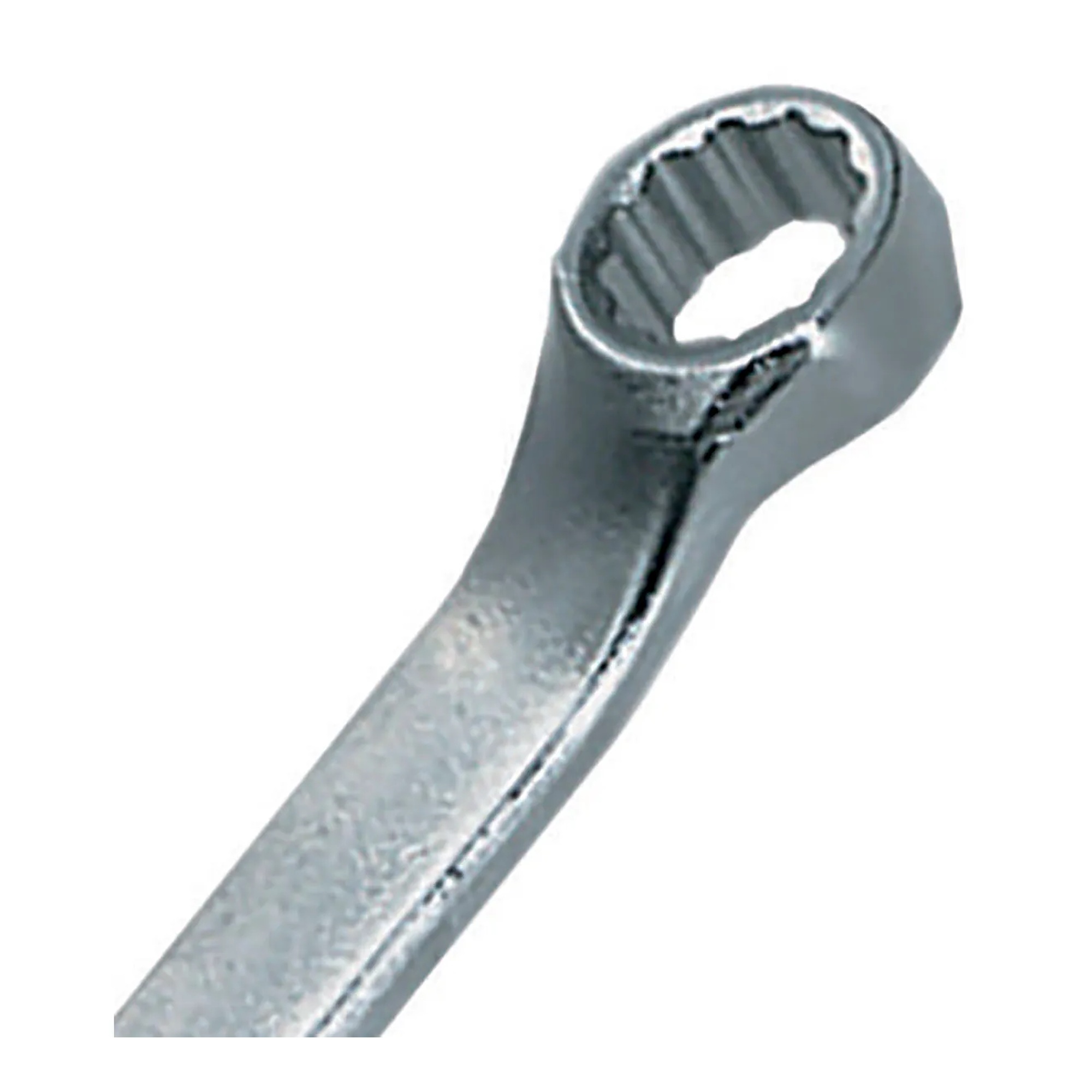 10-piece silver 10-degree offset double box-end metric wrench set