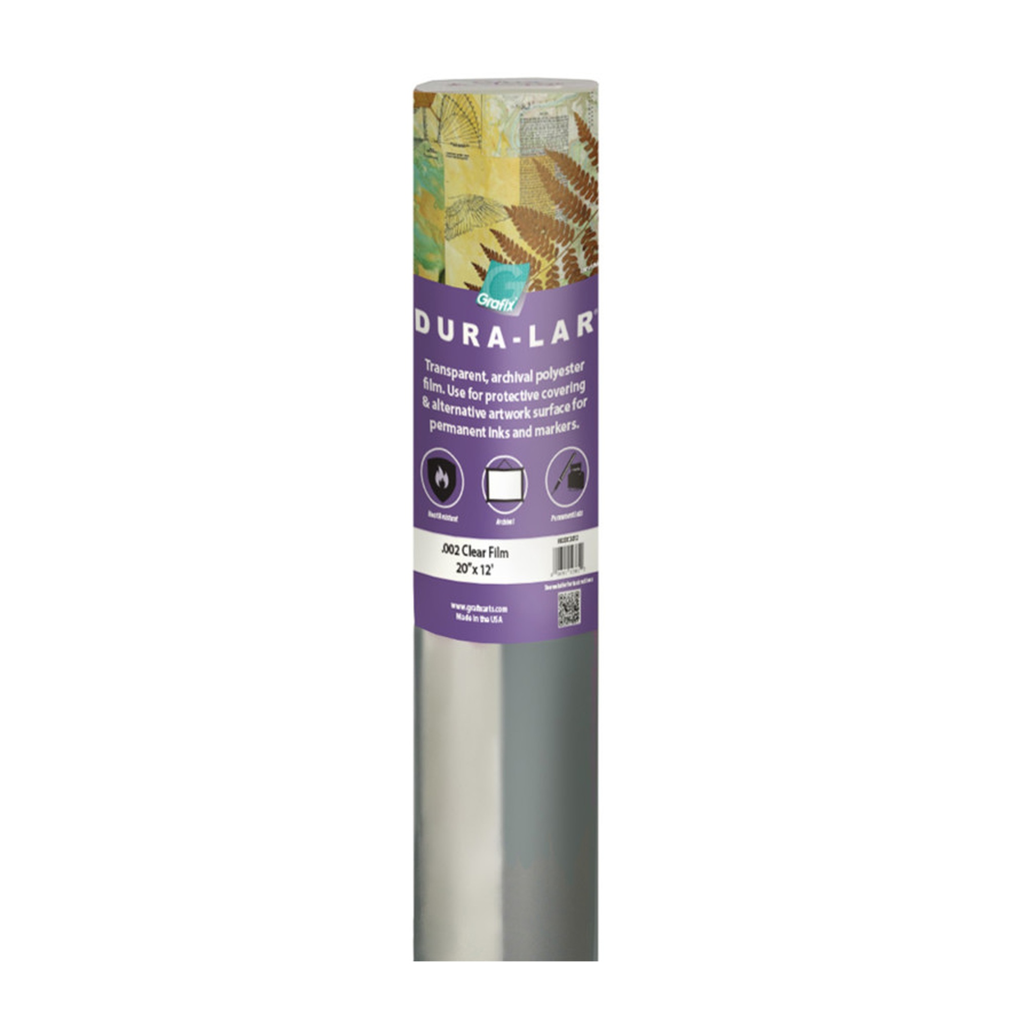 Clear Polyester Film Roll, 20 in. x 12 ft.