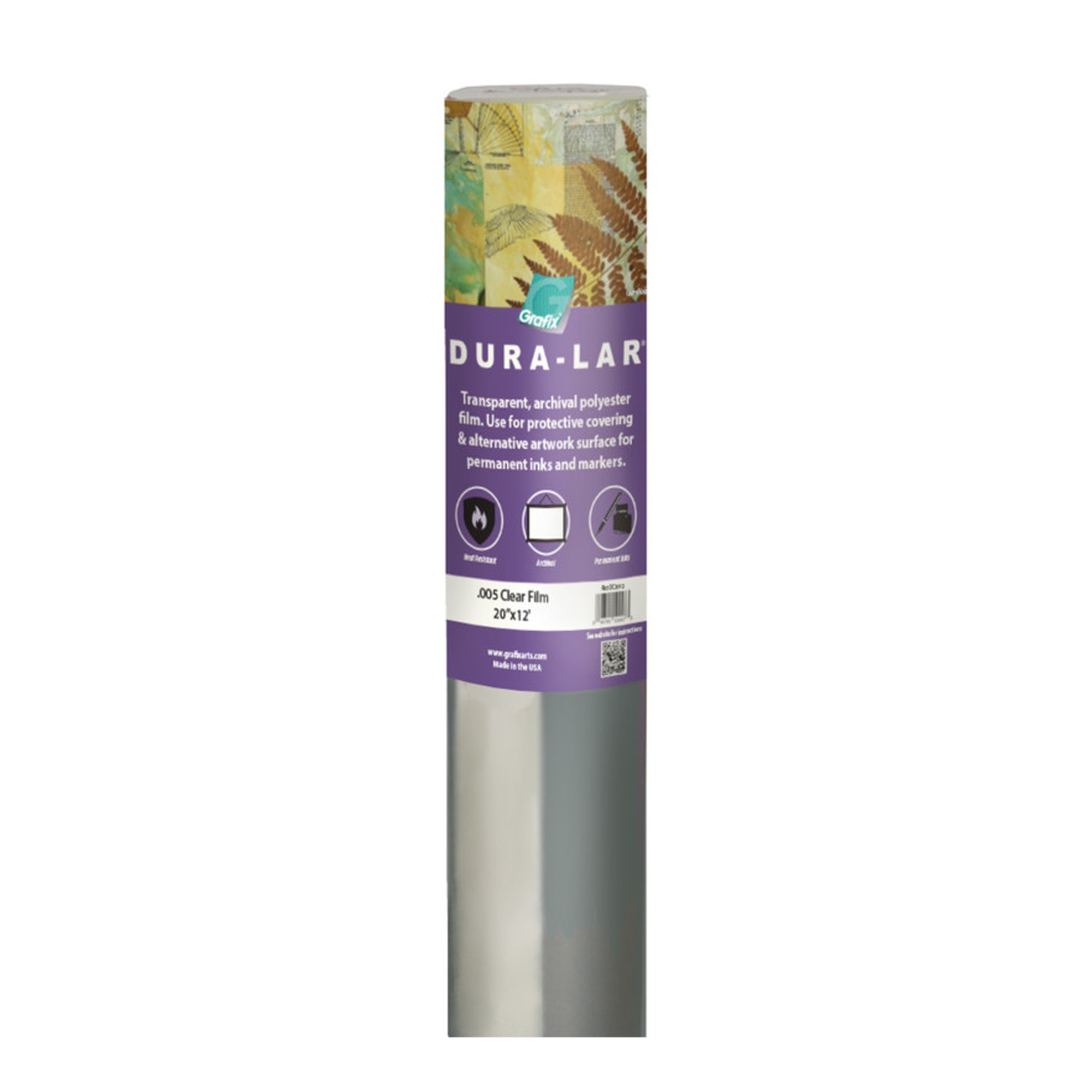 Clear Polyester Film Roll, 20 in. x 12 ft.